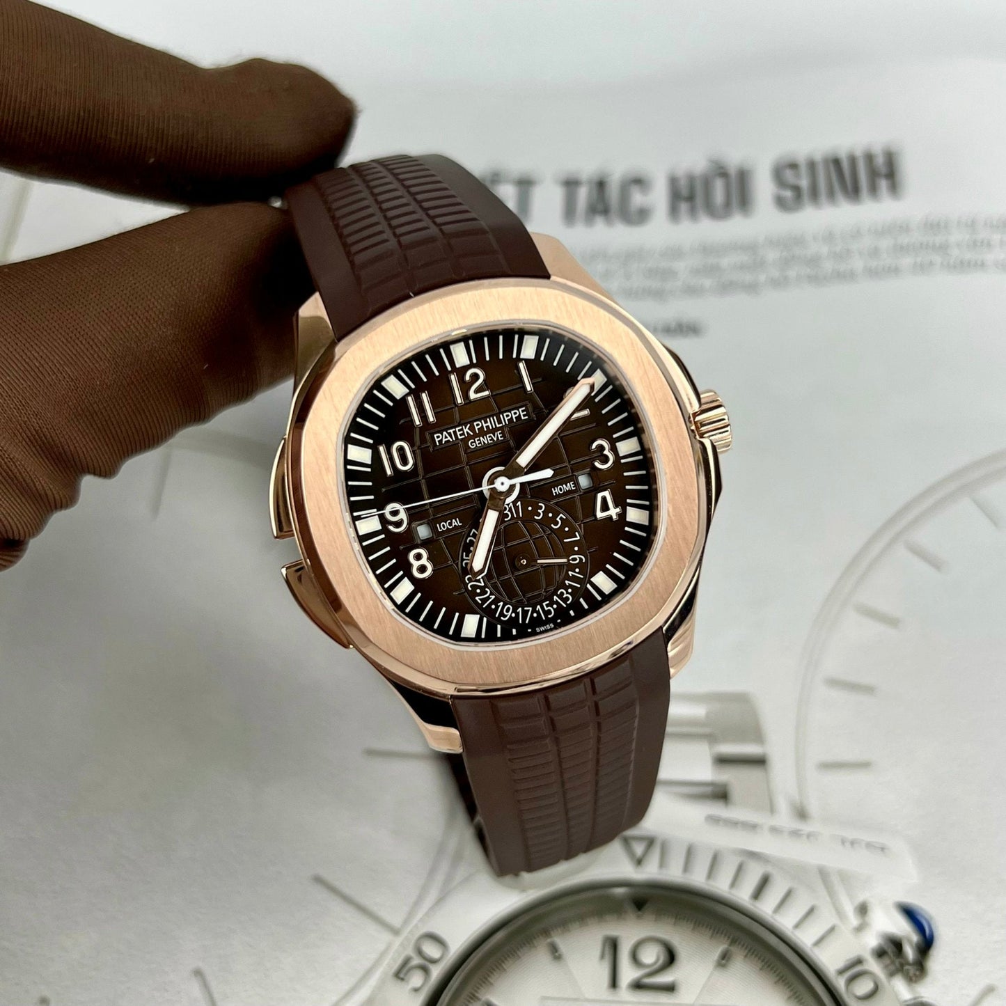 Patek Philippe 5164R-001 Aquanaut 40,8 mm ouro rosa 18k preenchido da ZF Factory