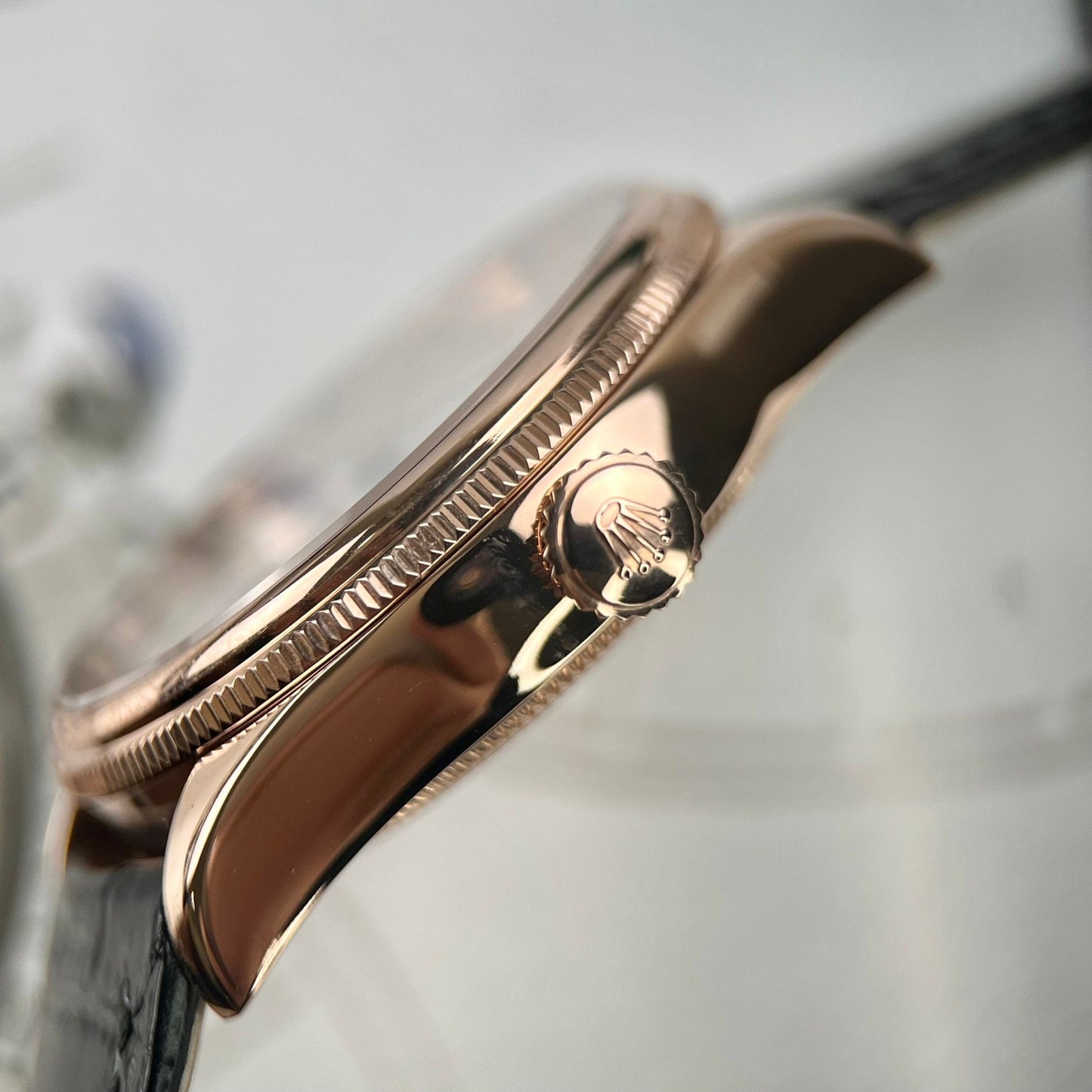 Rolex Cellini Moonphase 50535 18k rose gold filled KZ Factory