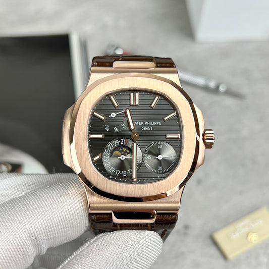 Patek Philippe Nautilus 5712 Or rose rempli 18 carats avec cadran gris de PPF