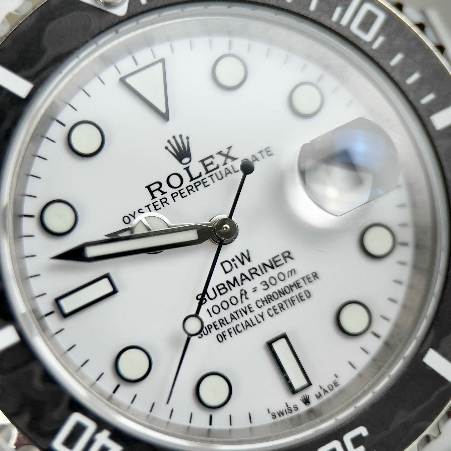 Rolex GMT-MASTER II Diw 1:1 Meilleure édition Bracelet en tissu noir Cadran blanc