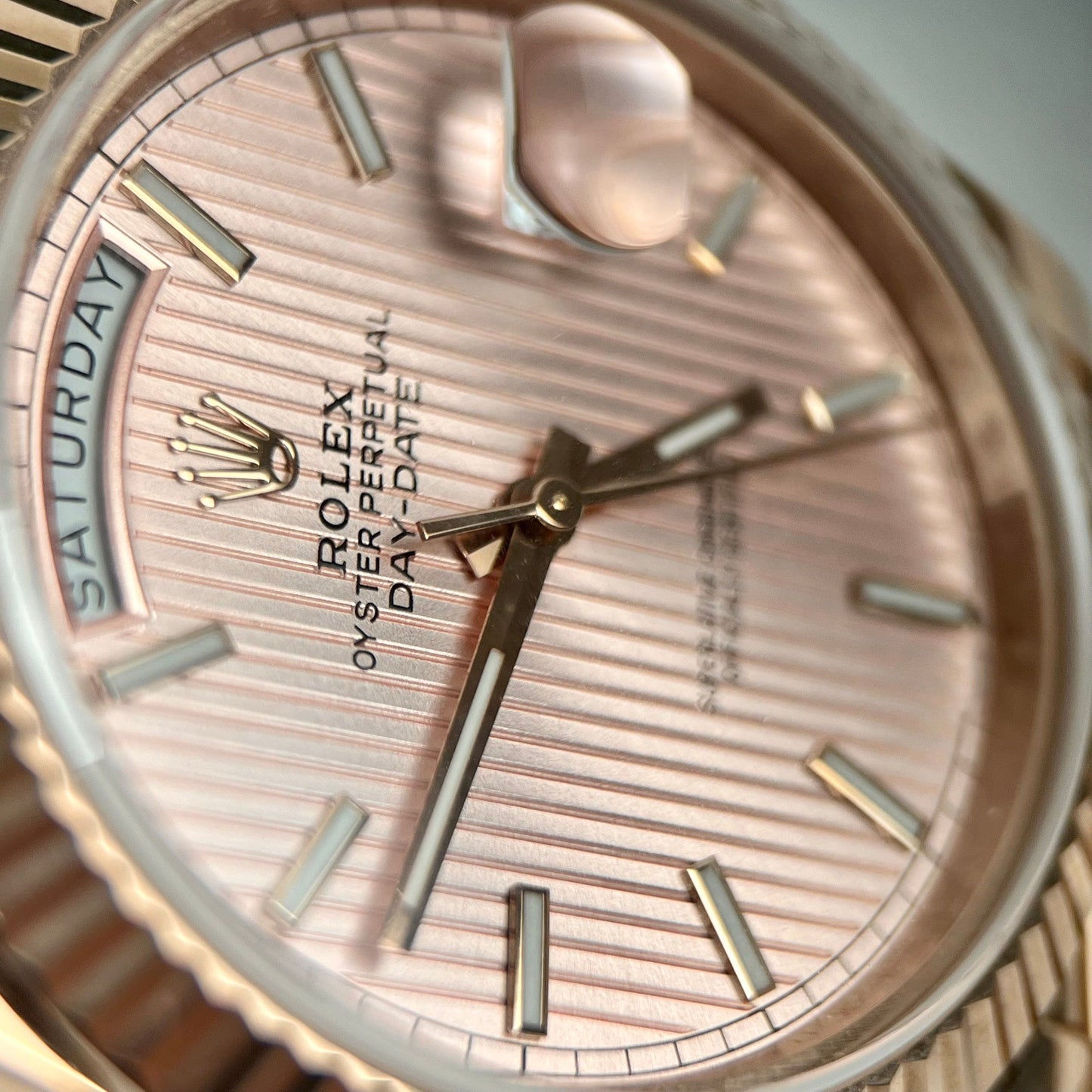 Rolex Oyster Day-Date 40mm chodmip 228235 rivestito in oro rosa 18 carati Miglior edizione 1:1 130 grammi