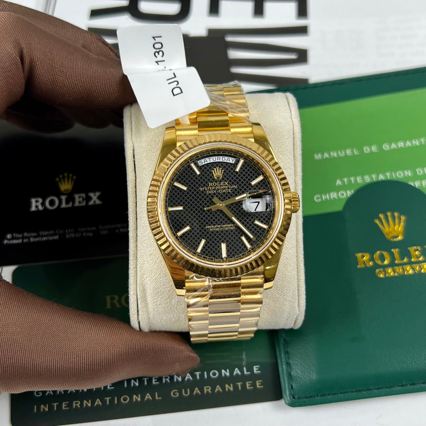 Rolex Day-Date 40 Gold 228238-0007 Mejor edición 1:1 recubierto de oro amarillo de 18 k, 130 gramos