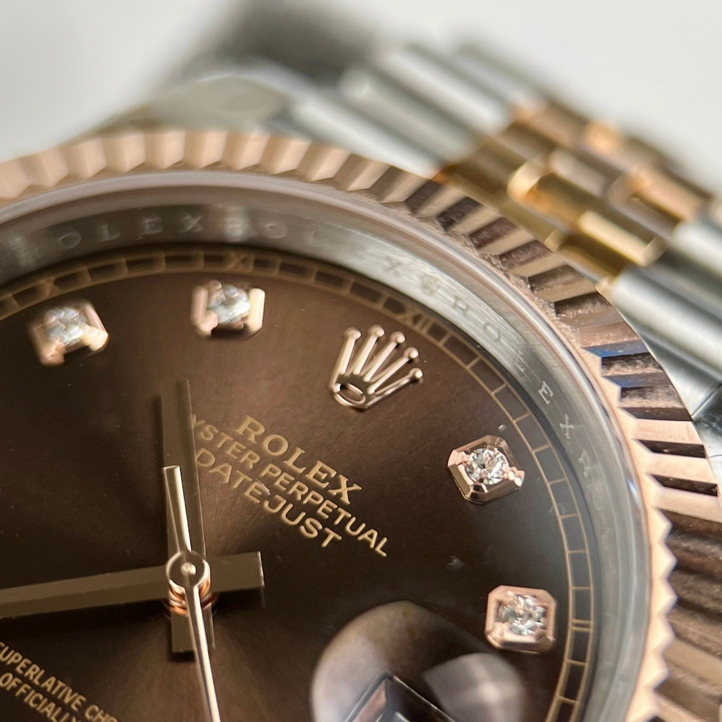 Rolex Datejust 41 mm 126331-0004 Schokoladenzifferblatt, individuell 18 Karat Gold gefüllt, beste 1:1-Edition