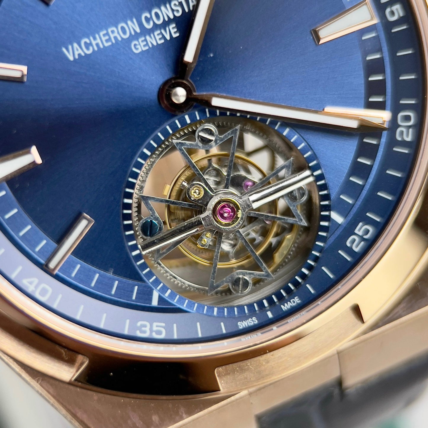 Vacheron Constantin Overseas Tourbillon 6000V/110R-B733 1:1 Meilleure édition BBR Factory Or rose