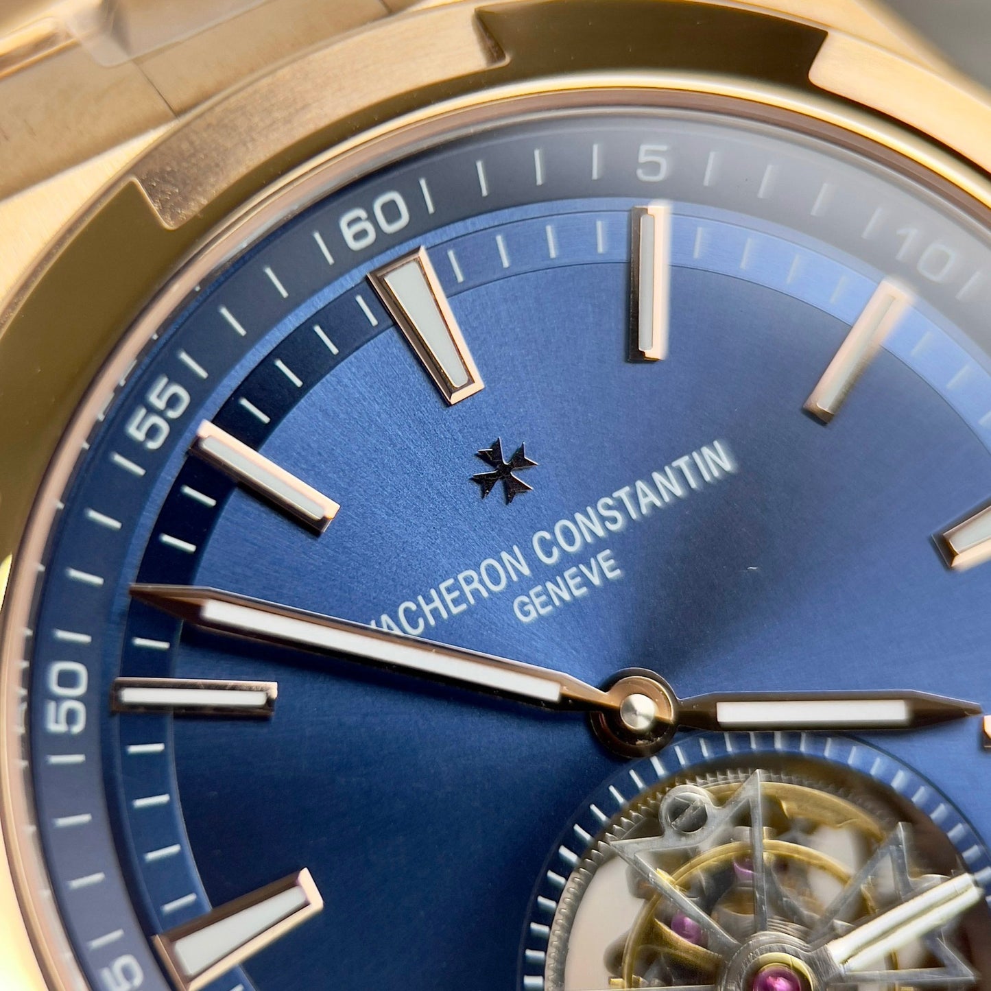 Vacheron Constantin Overseas Tourbillon 6000V/110R-B733 1:1 Meilleure édition BBR Factory Or rose