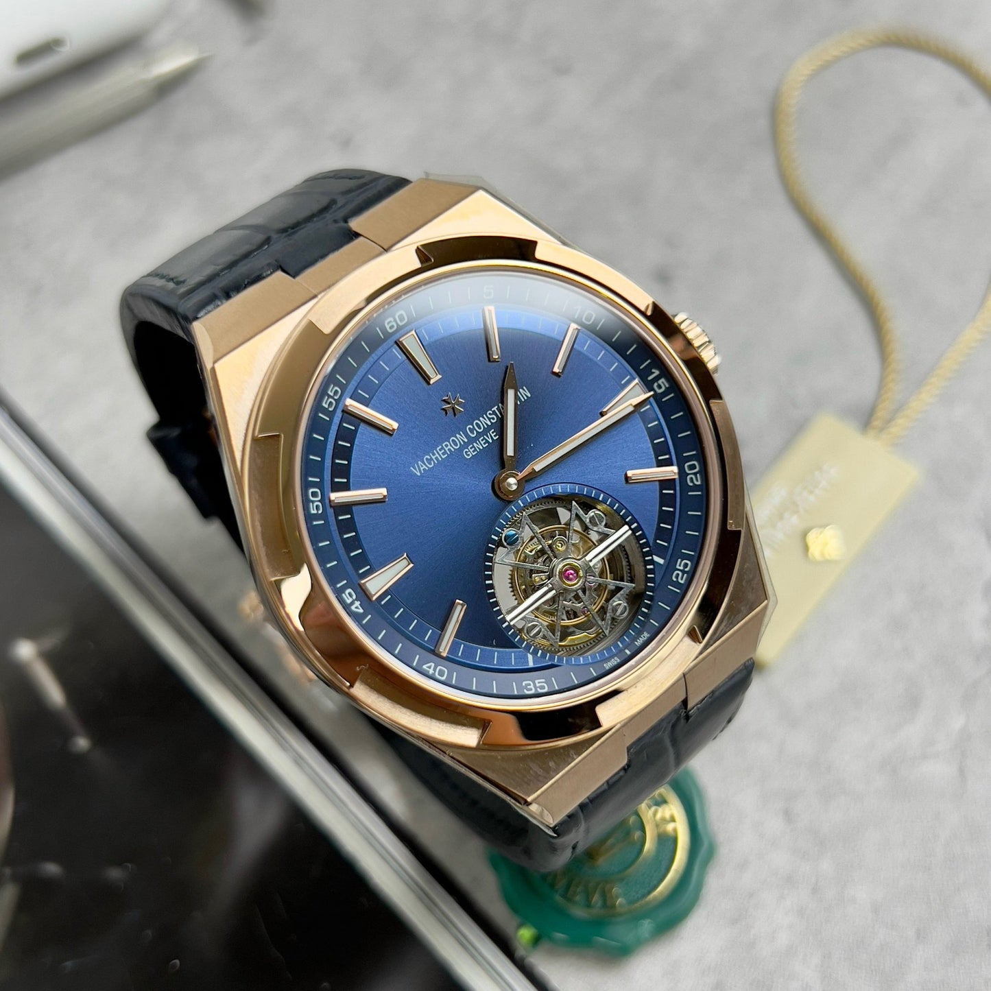 Vacheron Constantin Overseas Tourbillon 6000V/110R-B733 1:1 Meilleure édition BBR Factory Bracelet Bleu