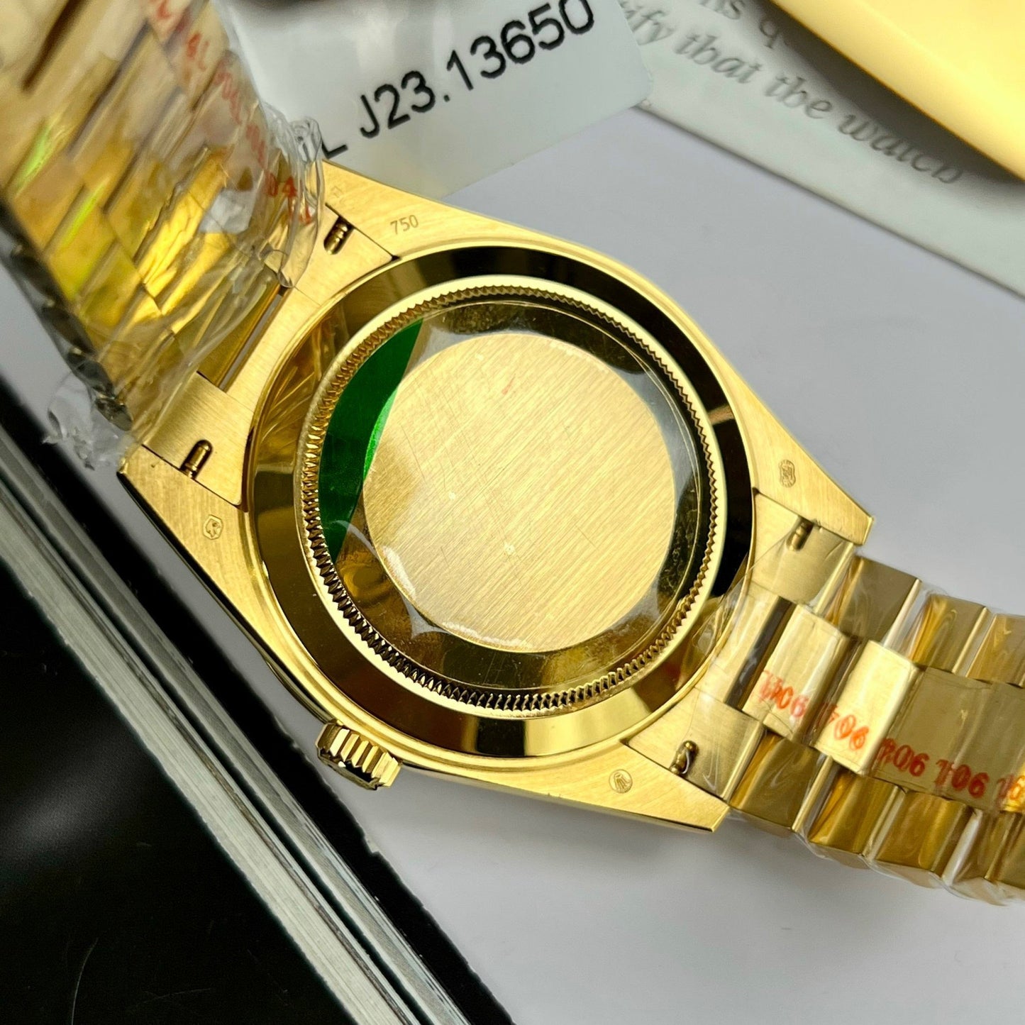 Rolex Day-Date 36 Gold Watch 118238-0111 Banhado a ouro 18k com 130 gramas da GM Factory