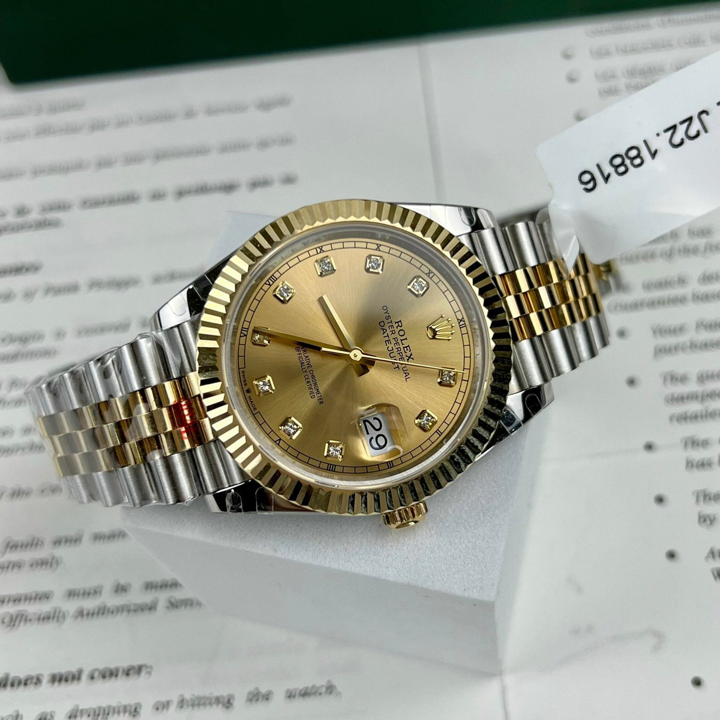 Rolex Datejust II 126333 41 mm Meilleure édition 1: 1 Or 18 carats rempli d'usine GM