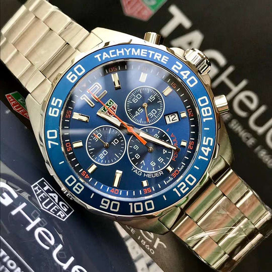 Tag Heuer Formula 1 Chronograph Blue Dial Men Watch CAZ1014.BA0842 Swiss Original Movement