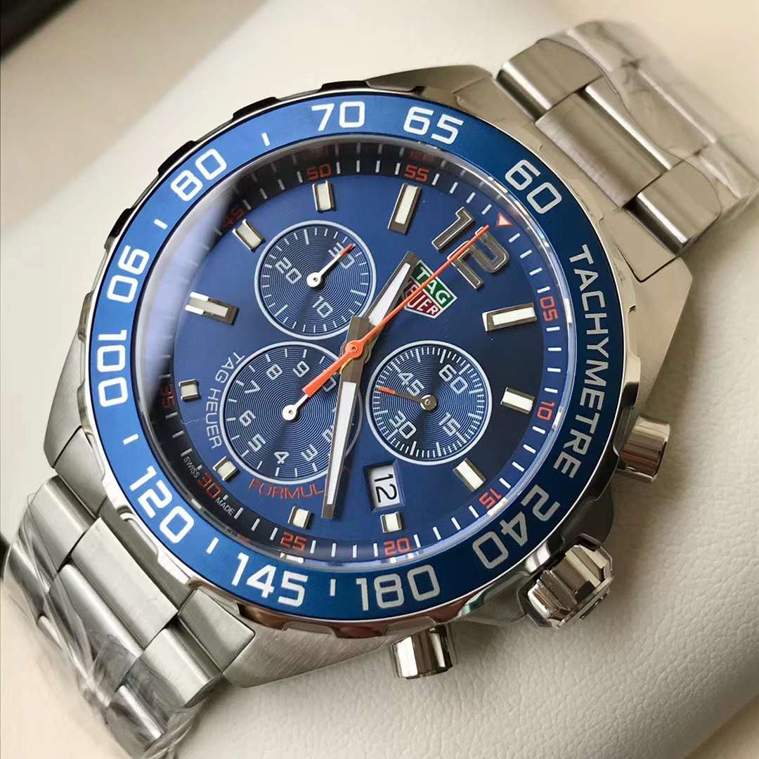 Tag Heuer Formula 1 Chronograph Blue Dial Men Watch CAZ1014.BA0842 Swiss Original Movement