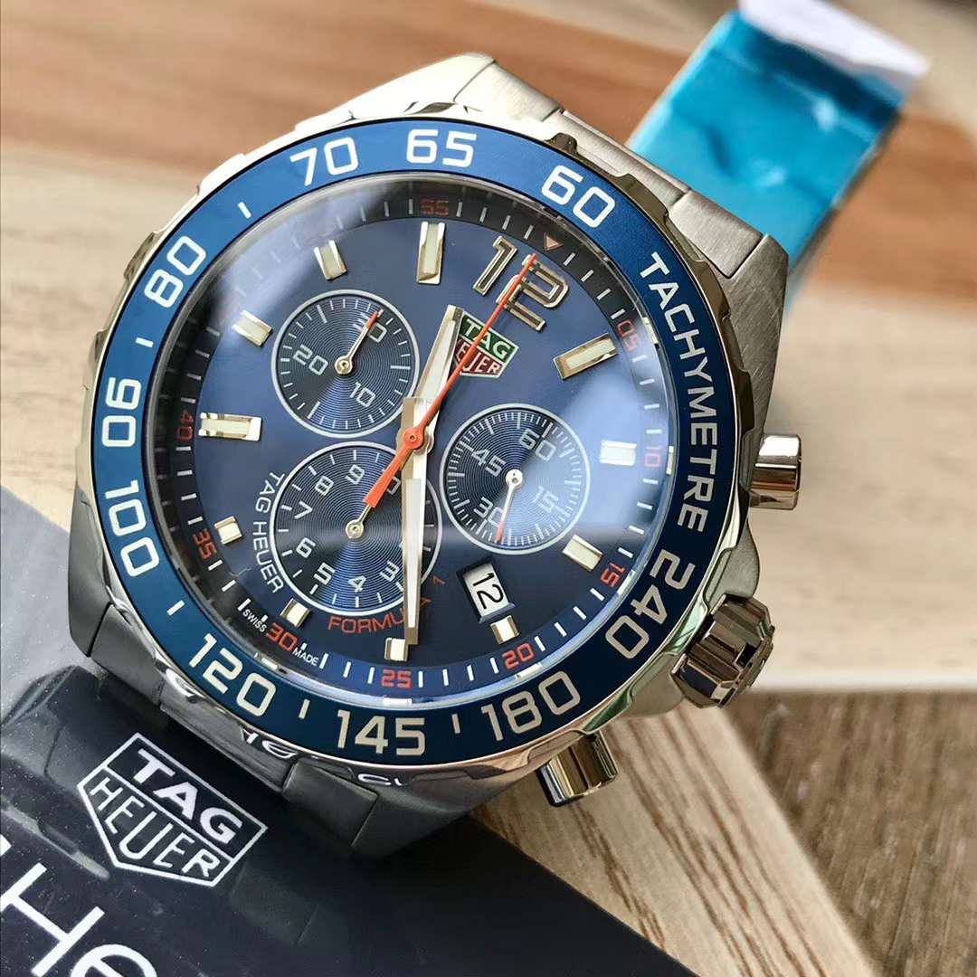 Tag Heuer Formula 1 Chronograph Blue Dial Men Watch CAZ1014.BA0842 Swiss Original Movement