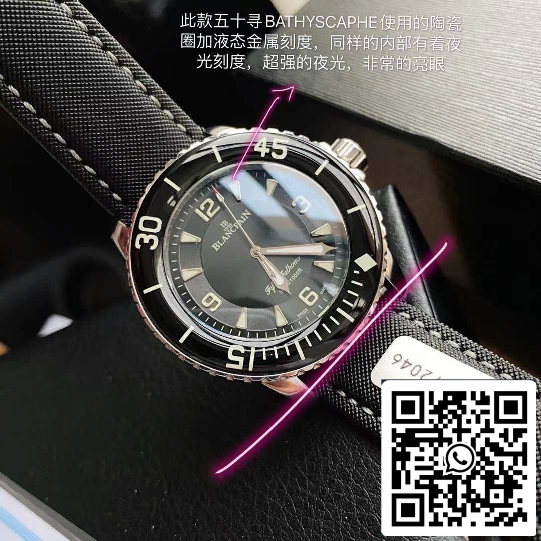 Blancpain Fifty Fathoms 5015-1130-52 Movimento originale svizzero