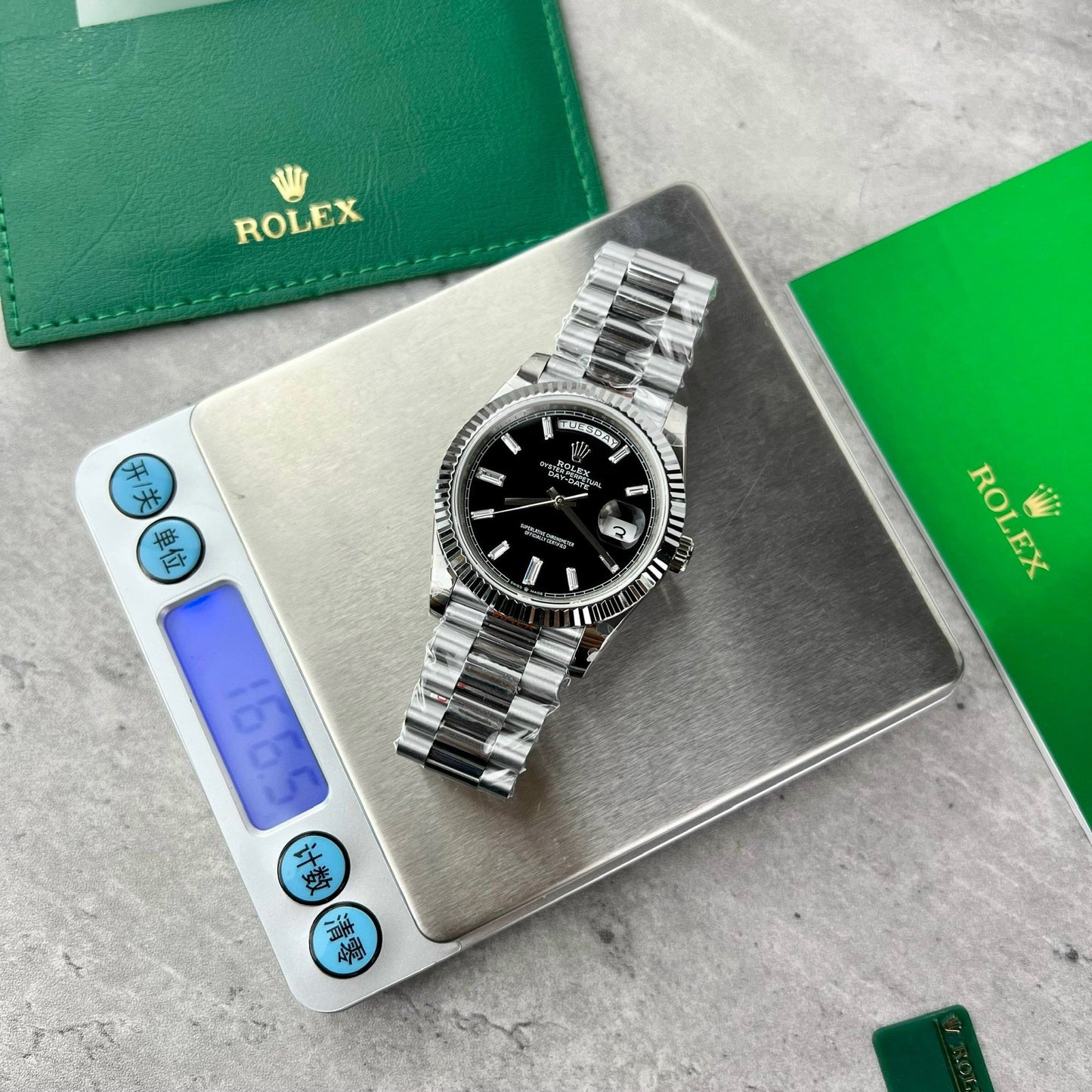 Rolex Day Date M228239 1:1 Best Edition GM Factory V2 Black dial