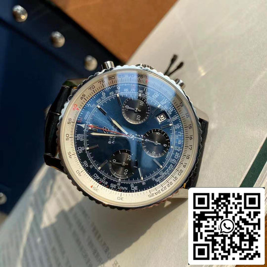 Breitling Navitimer 1 B01 Cronógrafo 46 Reloj para hombre con esfera azul - Movimiento original suizo