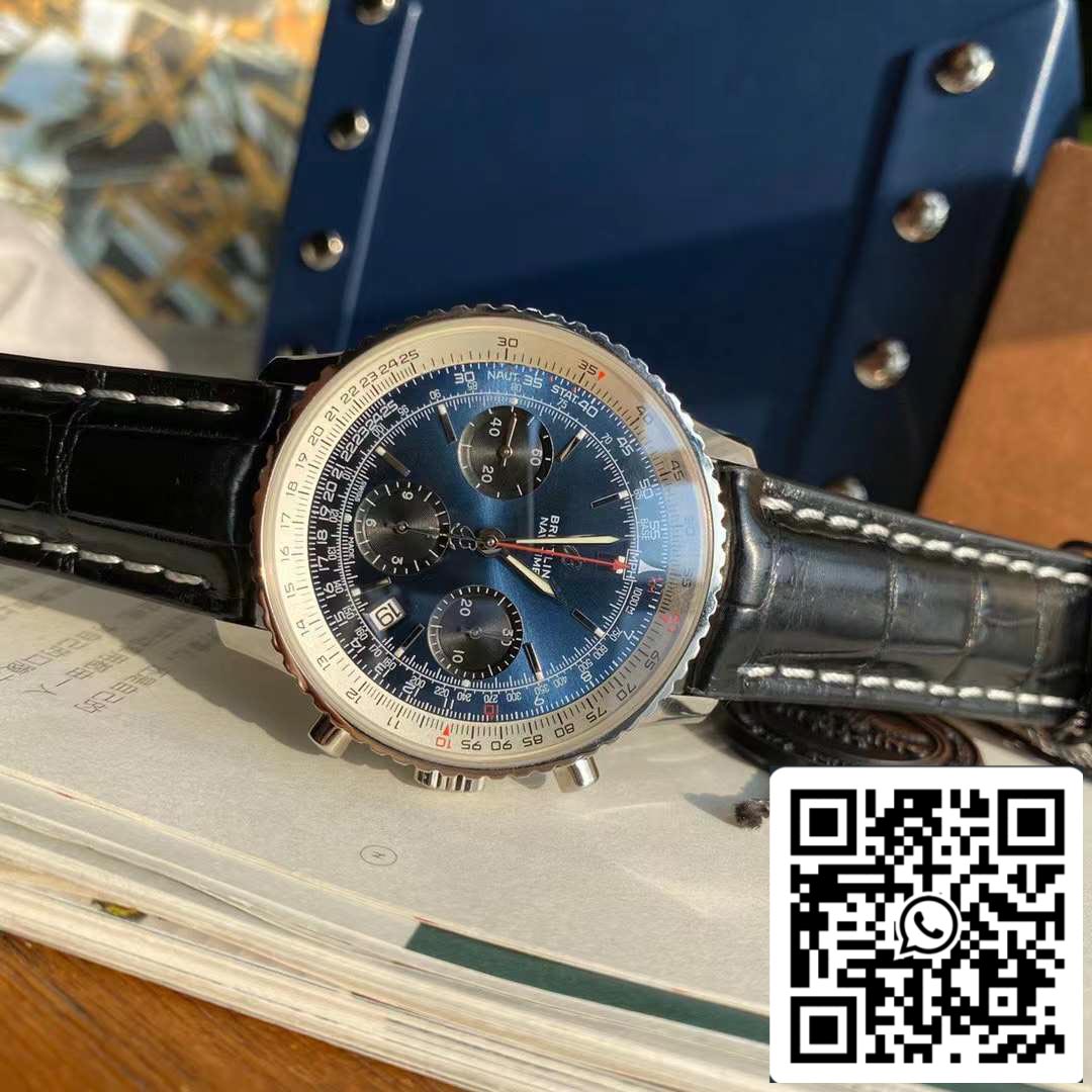 Breitling Navitimer 1 B01 Chronograph 46 Blue Dial Men's Watch - Swiss Original Movement