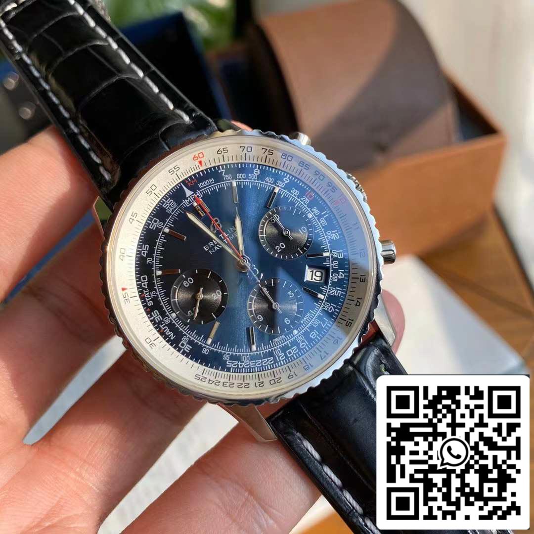 Breitling Navitimer 1 B01 Chronograph 46 Blue Dial Men's Watch - Swiss Original Movement