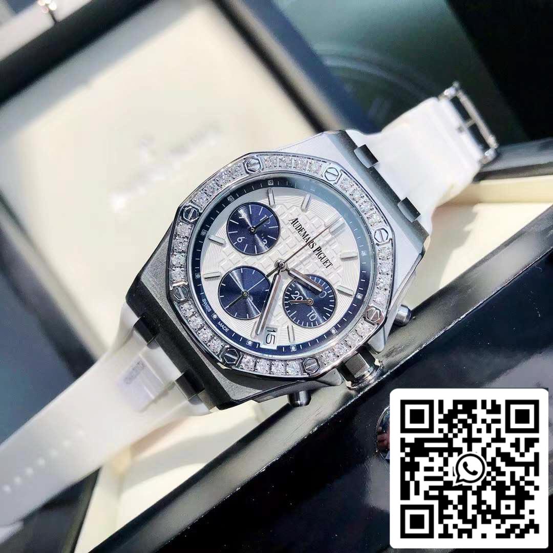 Audemars Piguet Royal Oak Offshore Lady Acier Cadran Blanc Lunette Diamant 26231ST.ZZ.D010CA.01