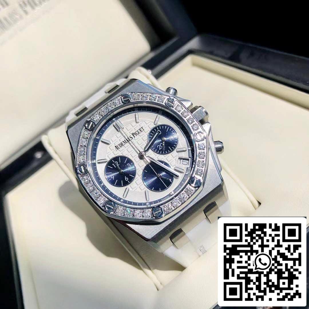 Audemars Piguet Royal Oak Offshore Lady Acier Cadran Blanc Lunette Diamant 26231ST.ZZ.D010CA.01