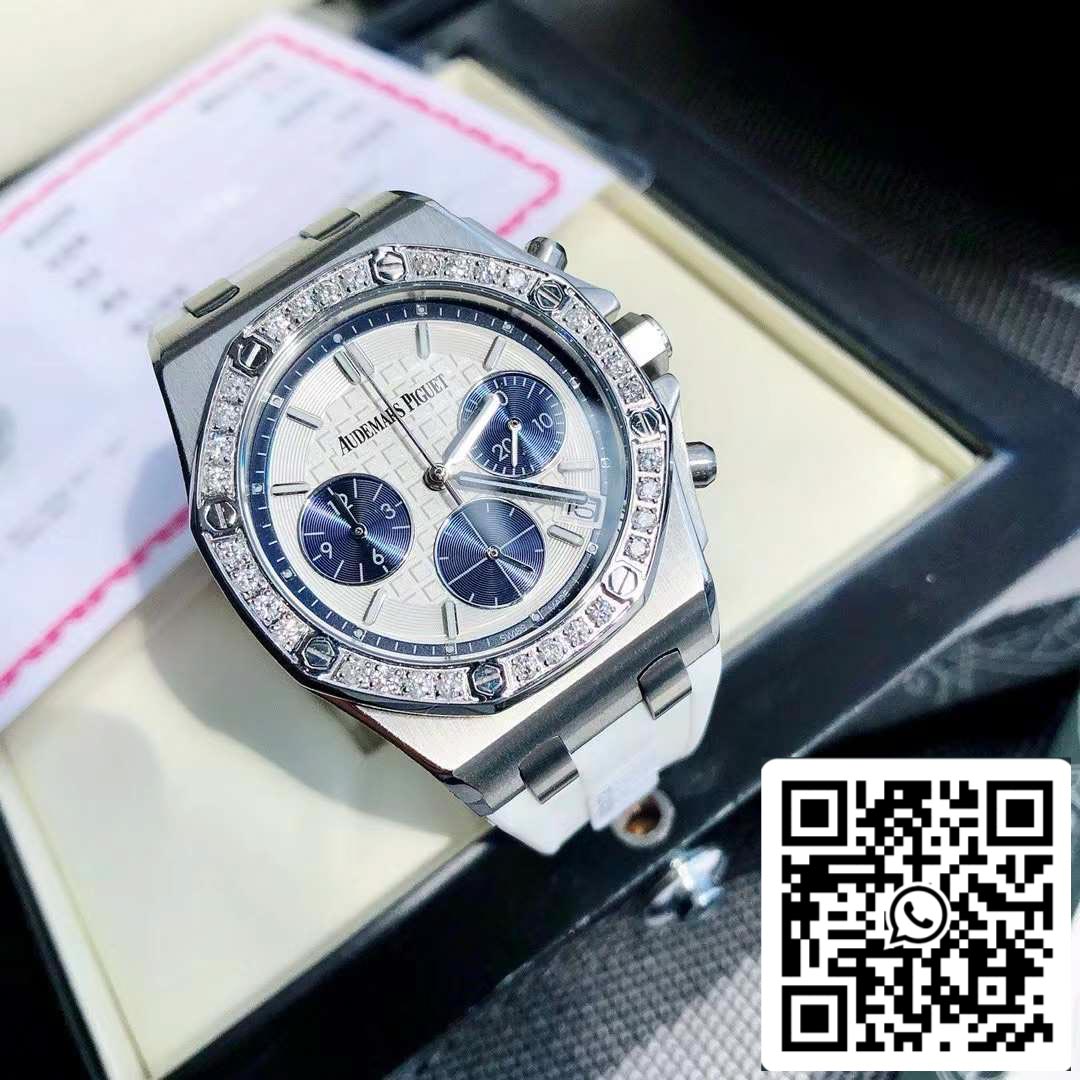 Audemars Piguet Royal Oak Offshore Lady Acier Cadran Blanc Lunette Diamant 26231ST.ZZ.D010CA.01