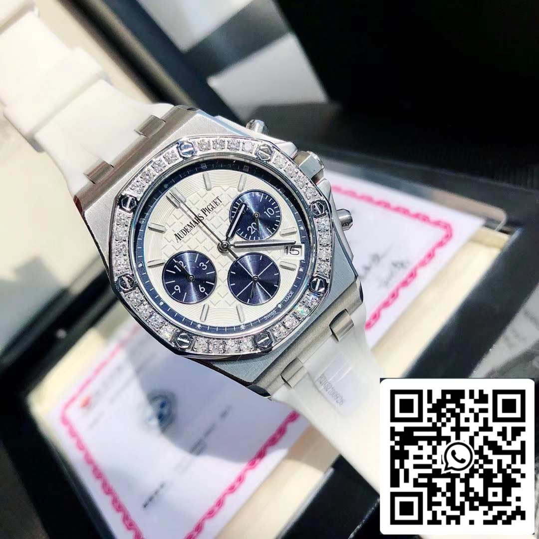 Audemars Piguet Royal Oak Offshore Lady Acier Cadran Blanc Lunette Diamant 26231ST.ZZ.D010CA.01