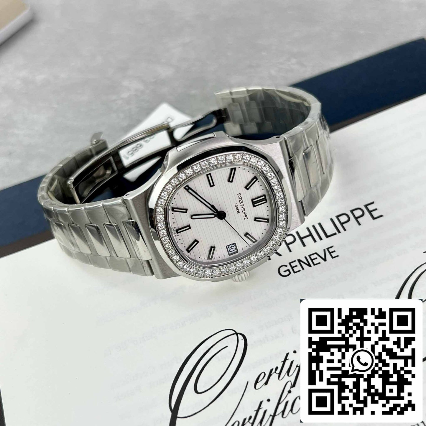 Patek Philippe Nautilus 5711/1A-011 Meilleure édition 1:1 PPF Factory Custom Diamonds Moissanite