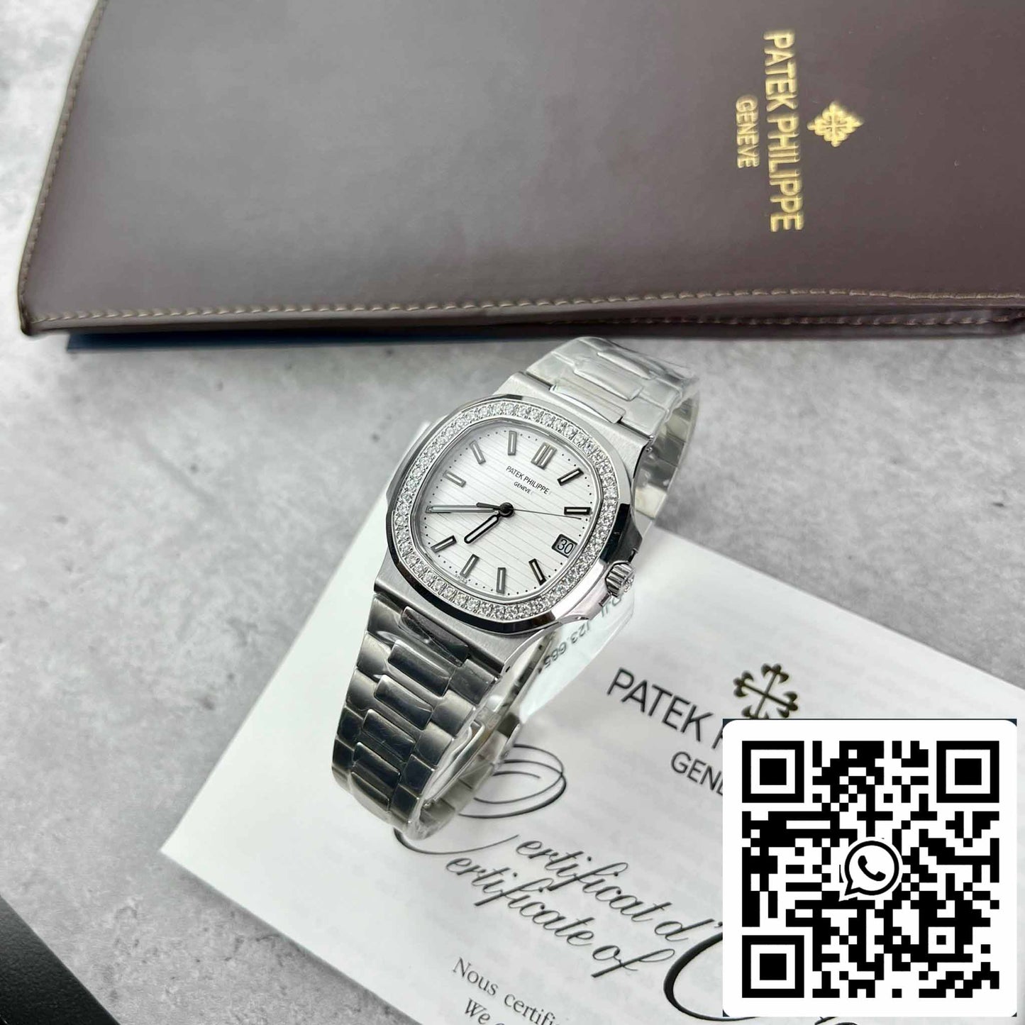 Patek Philippe Nautilus 5711/1A-011 Meilleure édition 1:1 PPF Factory Custom Diamonds Moissanite