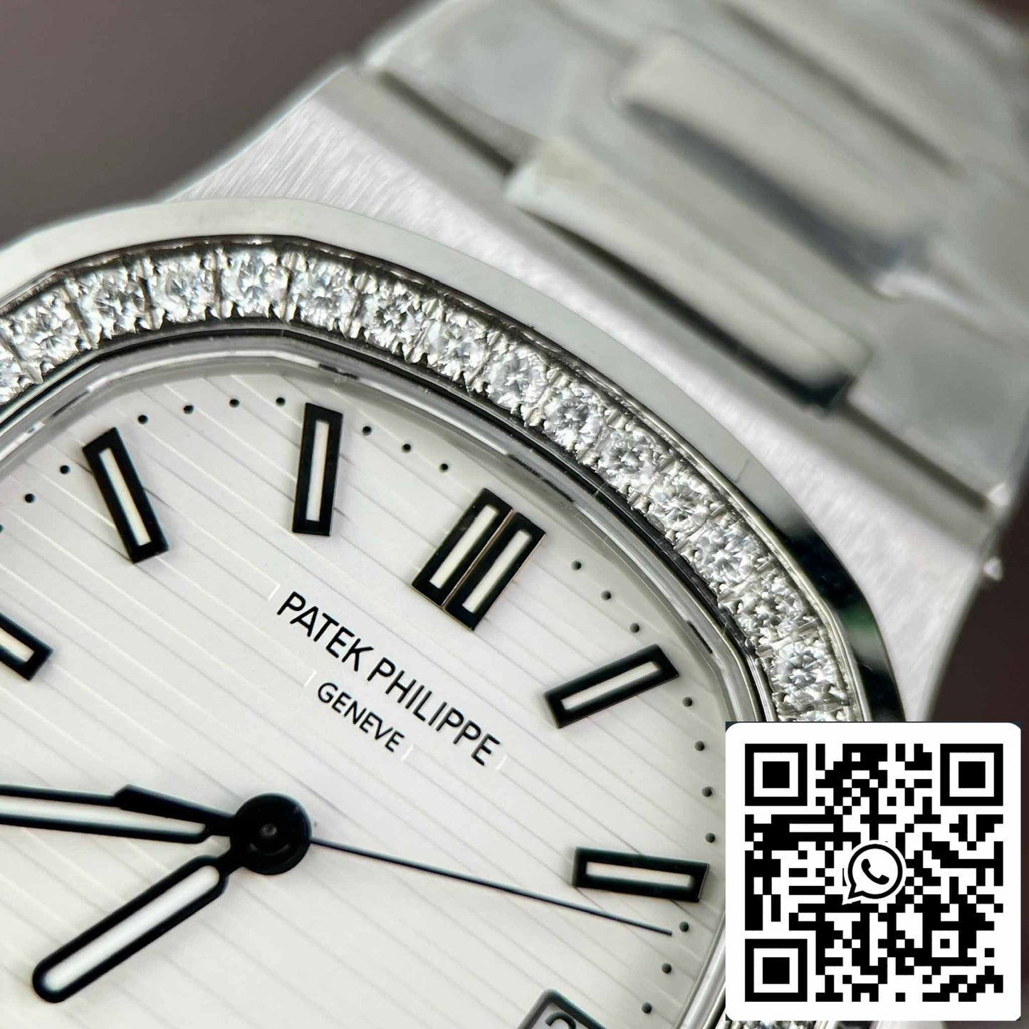 Patek Philippe Nautilus 5711/1A-011 Meilleure édition 1:1 PPF Factory Custom Diamonds Moissanite