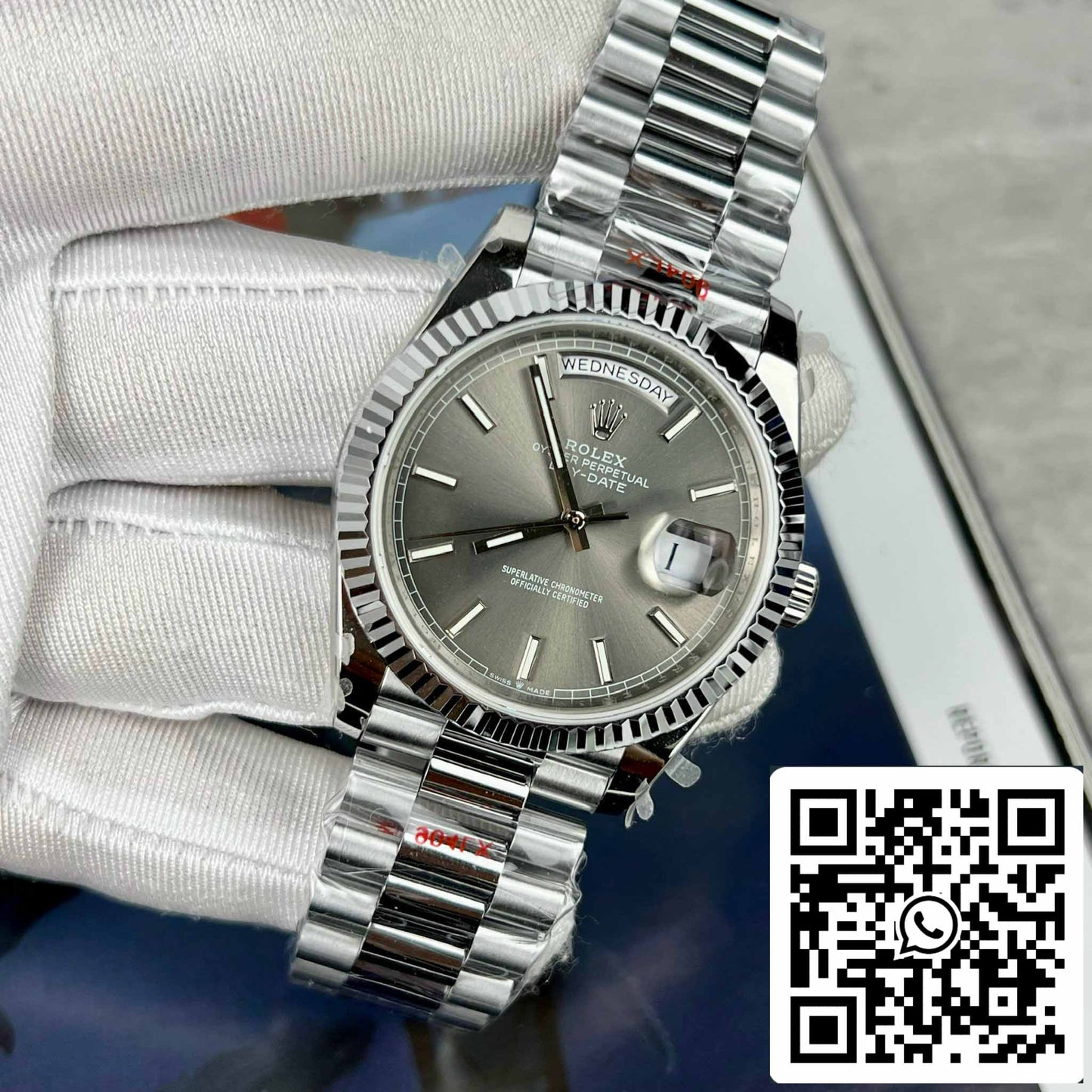 Rolex Day-Date M228236-0013 Cadran ardoise platine Meilleure édition 1:1 GM Factory V2