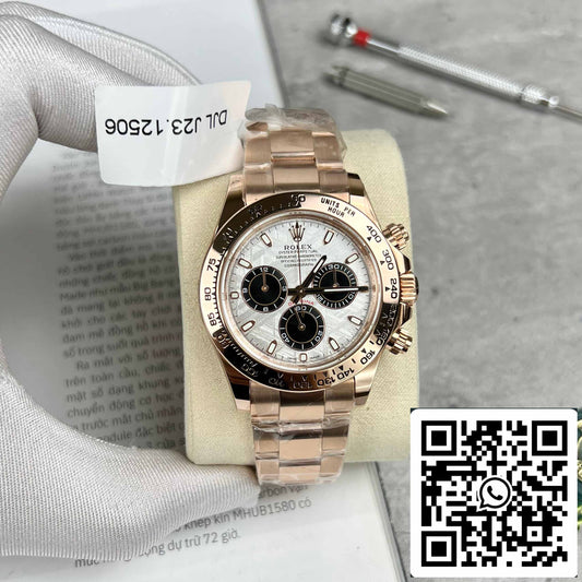 Best Replica ROLEX Cosmograph Daytona 116505 Rose Gold Meteorite Dial - 18k Rose gold coated