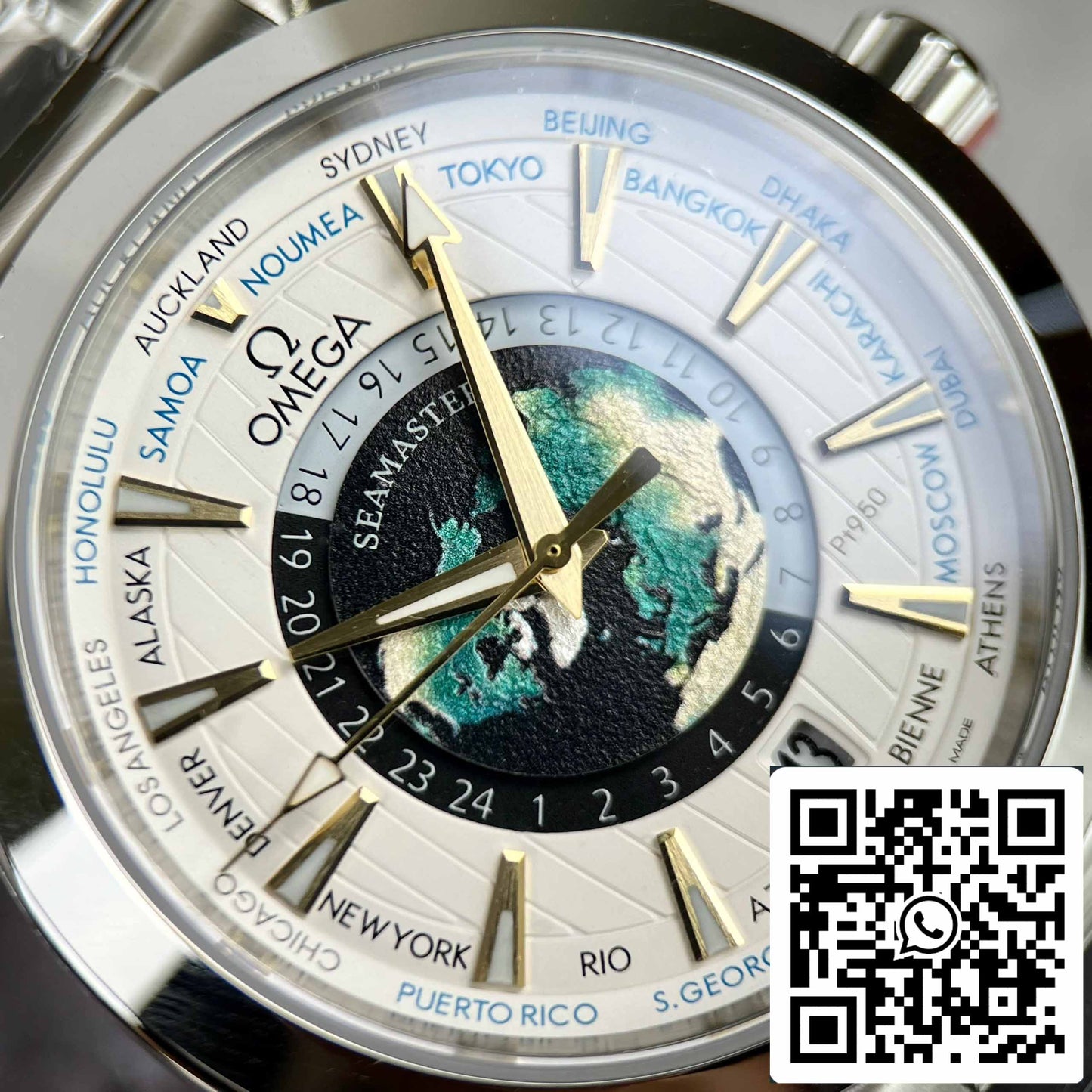 Omega Seamaster 220.93.43.22.99.001 Aqua-Terra Worldtimer 43 - Best 1:1 Edition