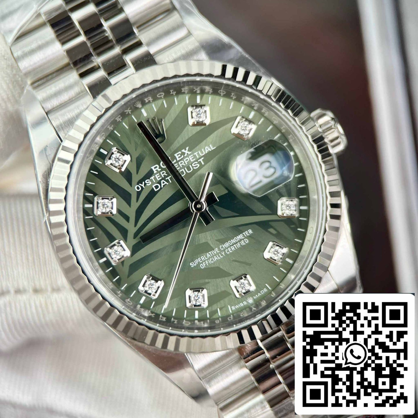 Rolex Datejust M126234-0055 36MM 1:1 Melhor Edição Clean Factory Mostrador Verde