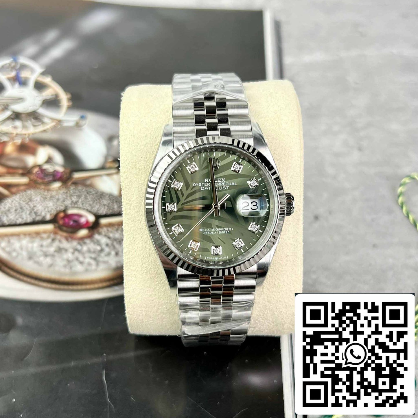 Rolex Datejust M126234-0055 36MM 1:1 Melhor Edição Clean Factory Mostrador Verde