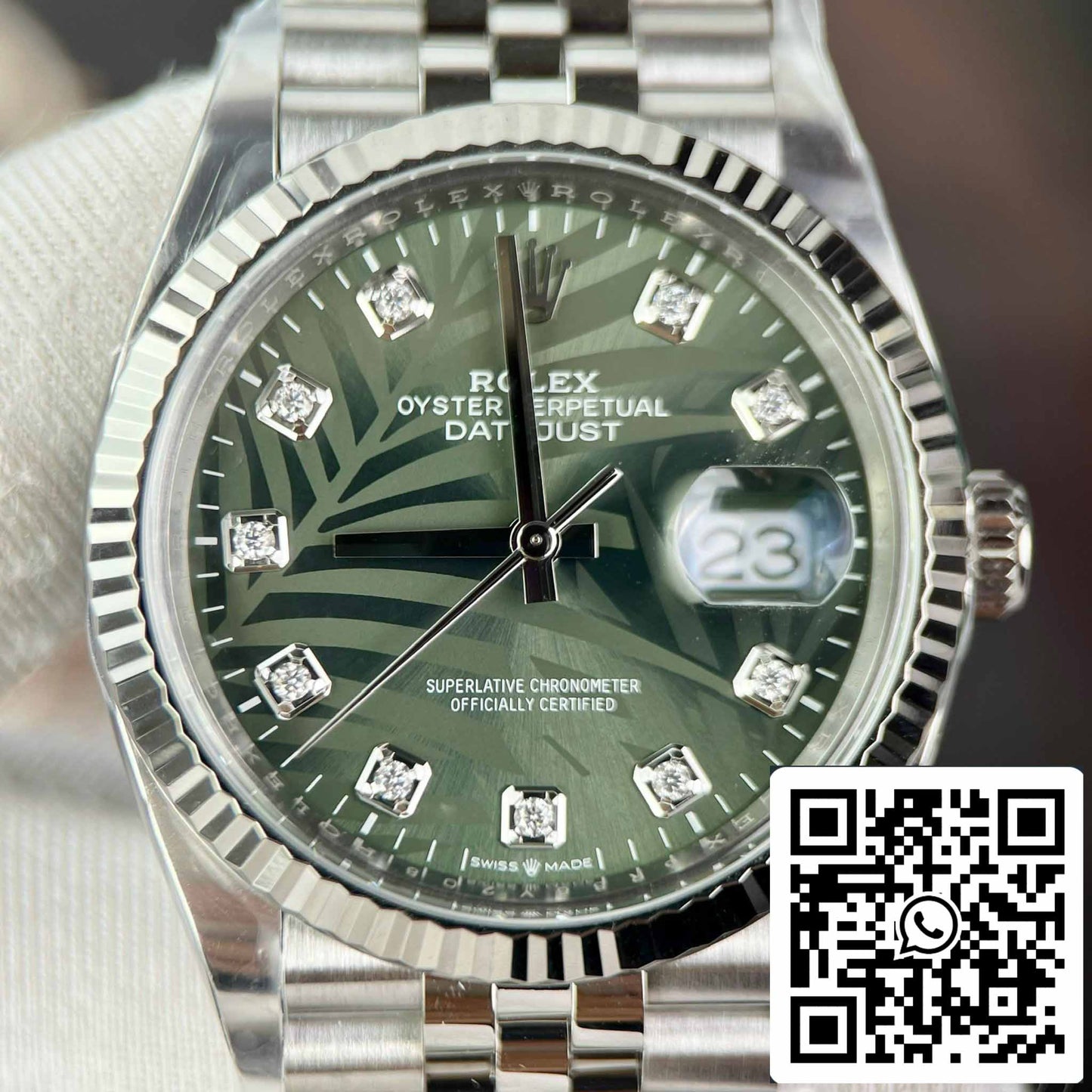 Rolex Datejust M126234-0055 36MM 1:1 Melhor Edição Clean Factory Mostrador Verde