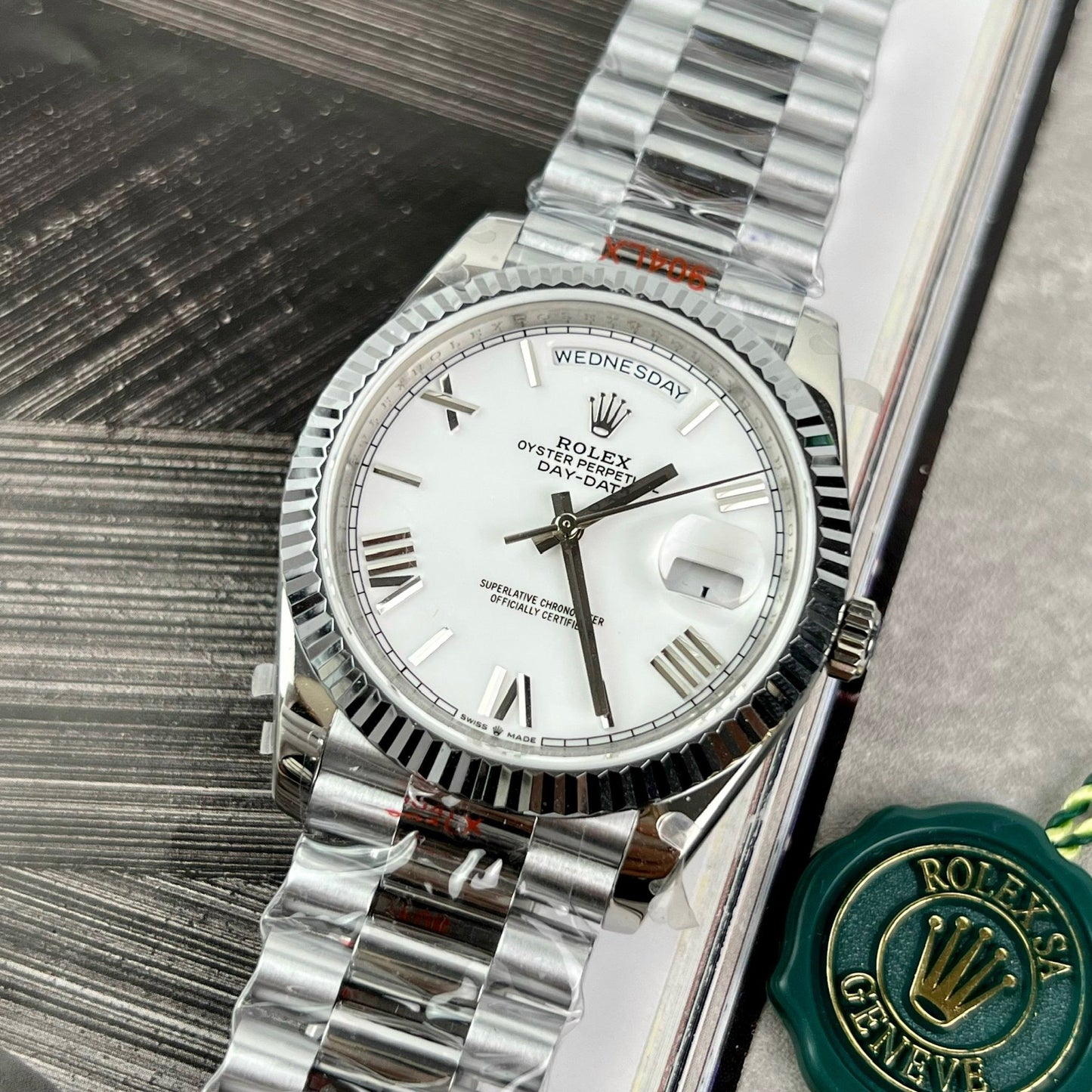 Rolex Day Date 40 mm 228238 Président Blanc Roman Meilleure édition 1:1 GM Factory V2