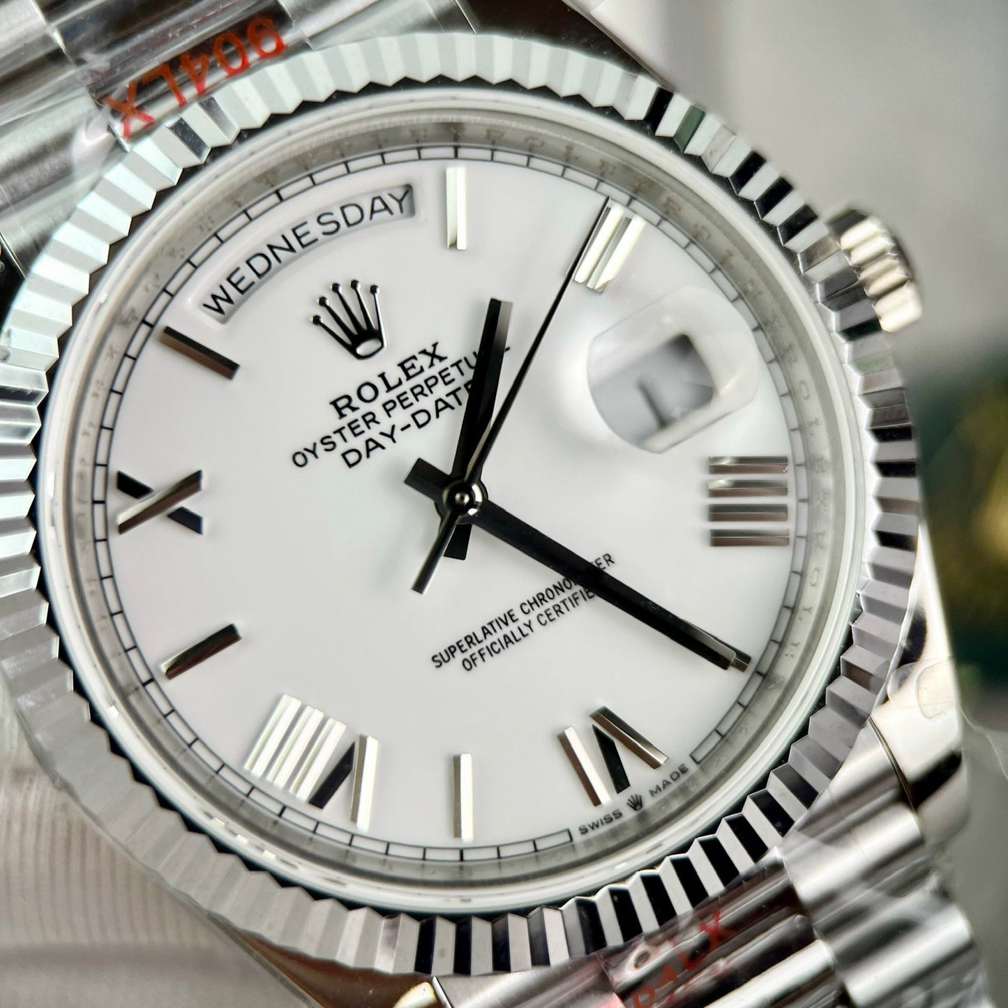 Rolex Day Date 40 mm 228238 Président Blanc Roman Meilleure édition 1:1 GM Factory V2