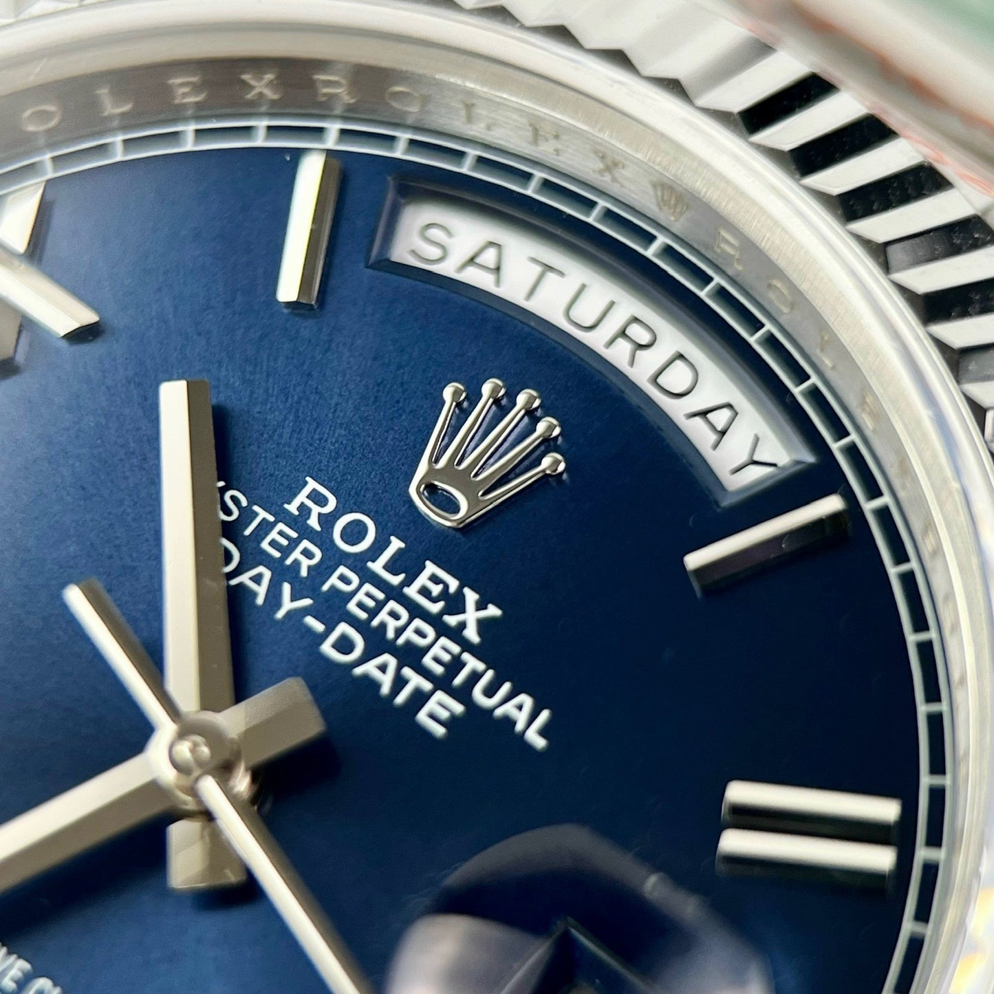 Rolex Day Date M228236-0007 1:1 Meilleure édition GM Factory V2 Cadran bleu