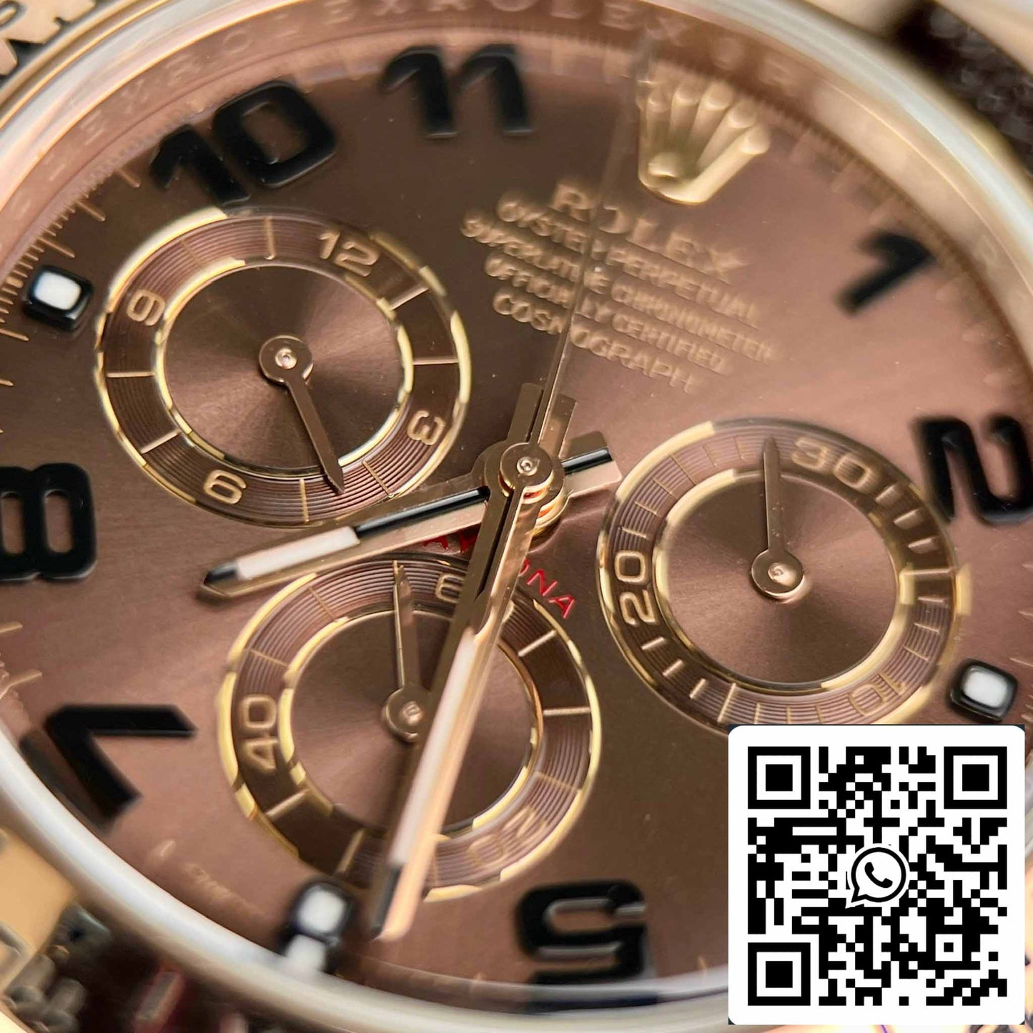 Rolex Daytona 116515 Cadran arabe chocolat or rose - Meilleure édition 1: 1 de BT Factory