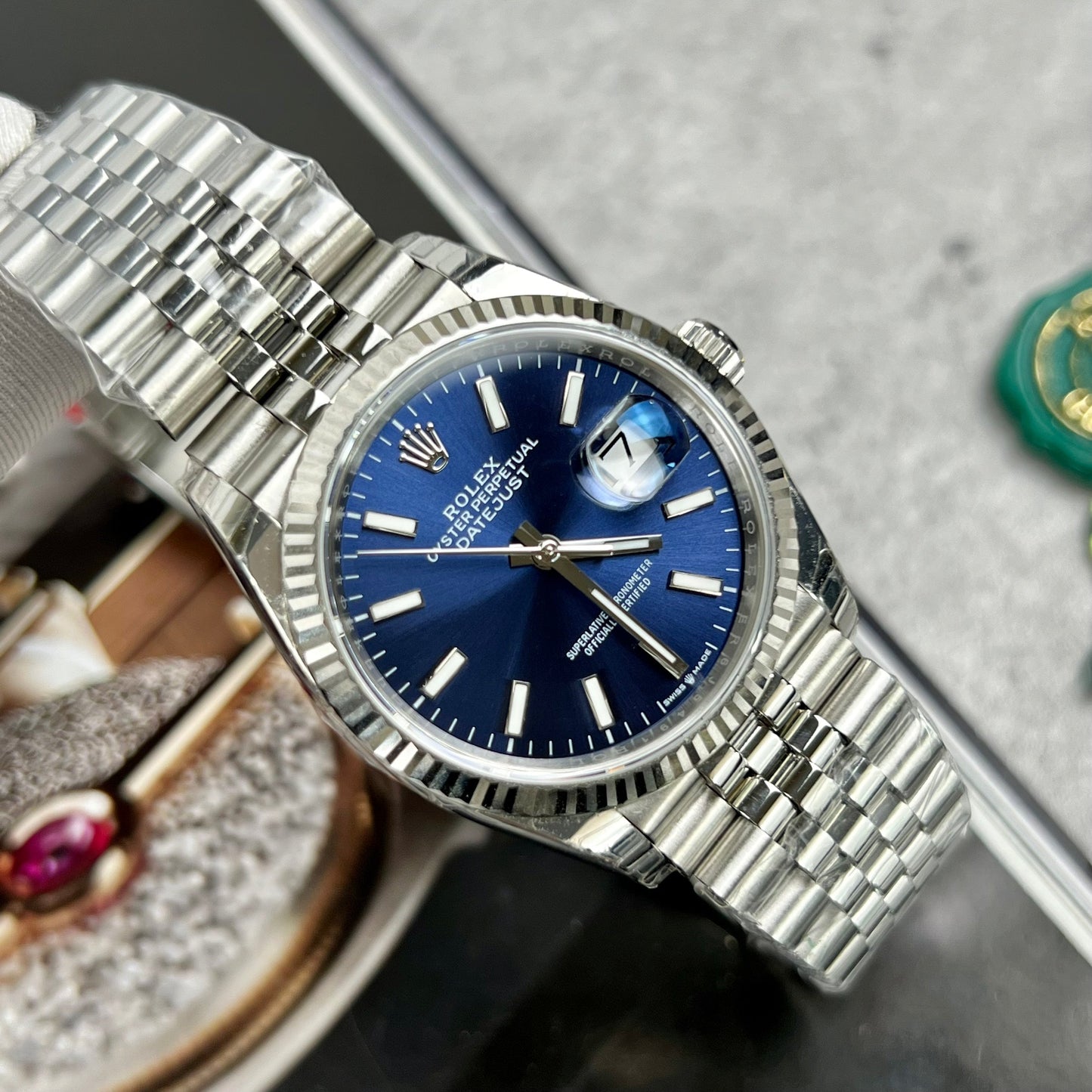 Rolex Datejust M126234-0017 Oystersteel 1:1 Meilleure édition EW Factory Cadran bleu