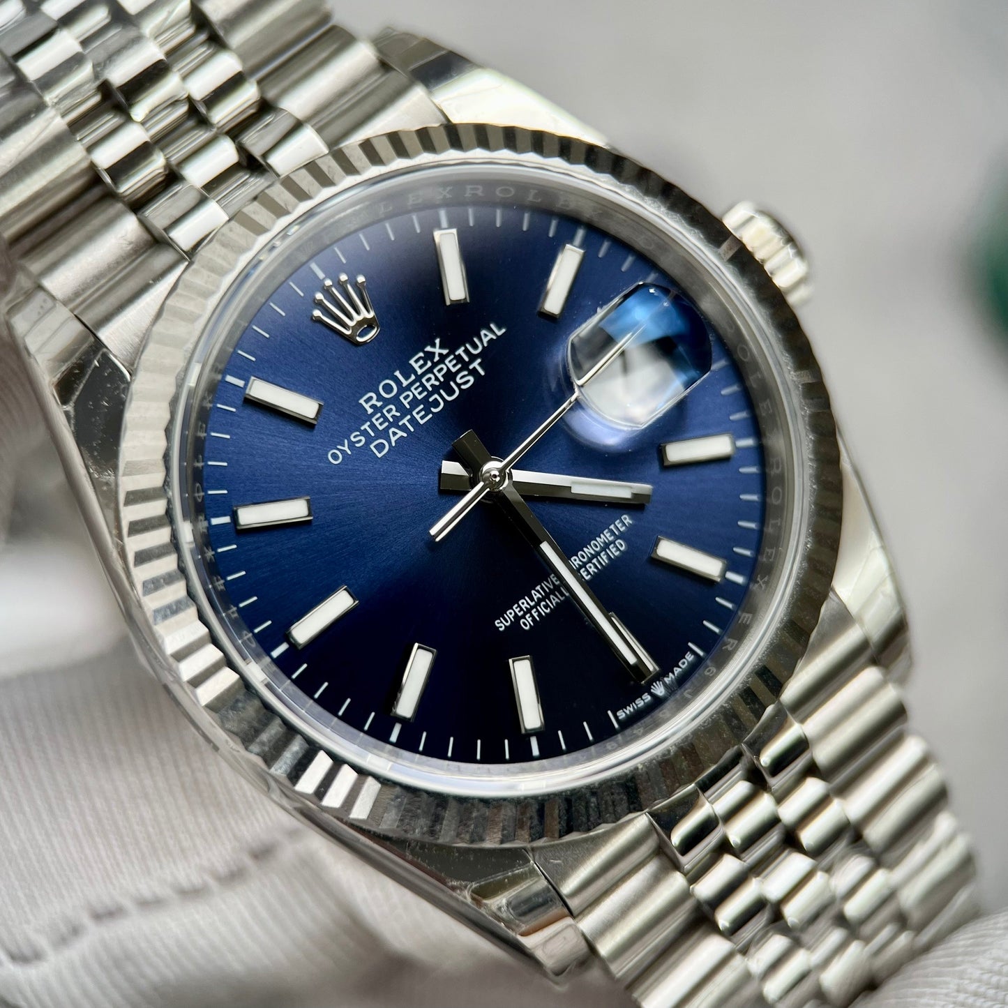 Rolex Datejust M126234-0017 Oystersteel 1:1 Meilleure édition EW Factory Cadran bleu