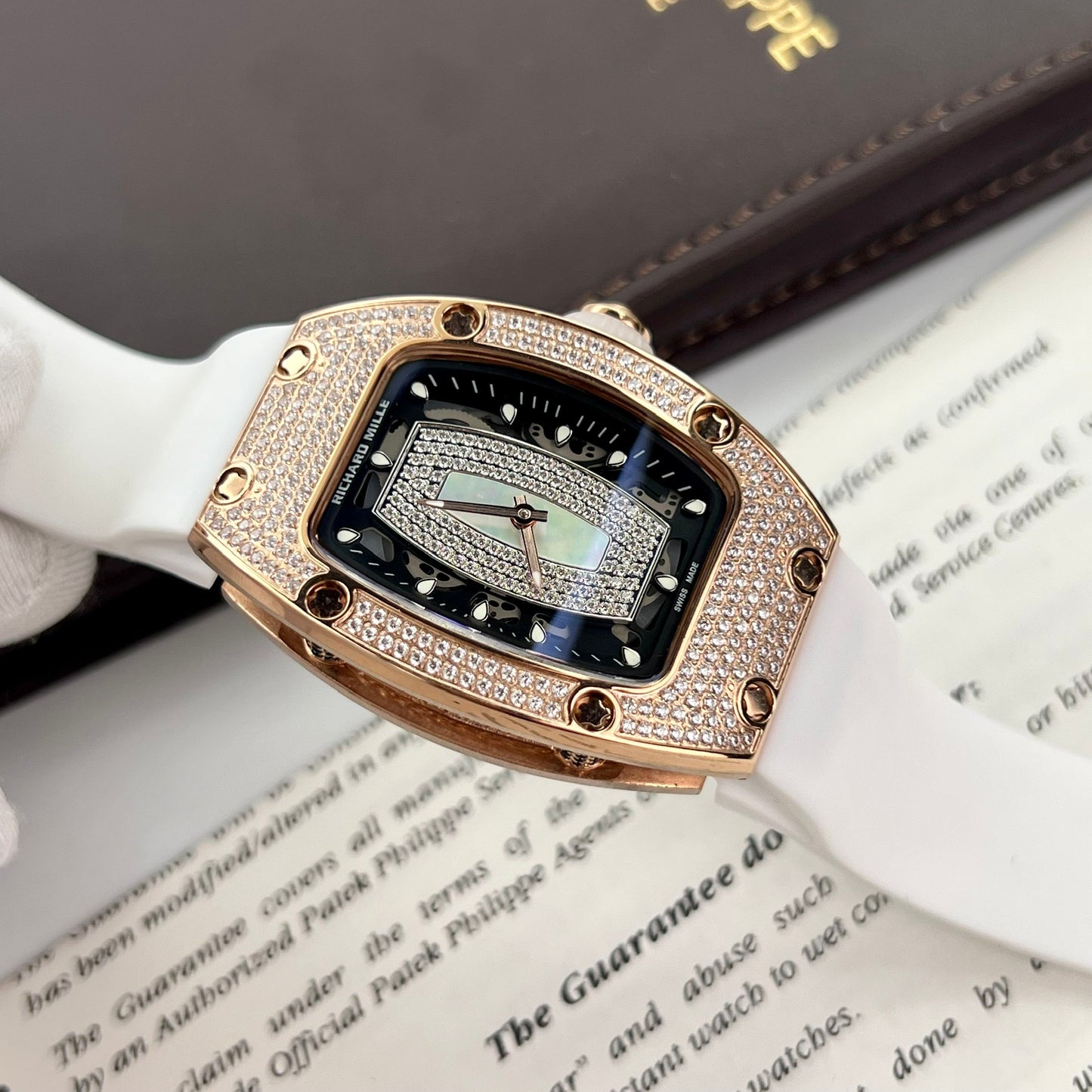 Richard Mille RM 07-01 1:1 Best Edition RM Factory custom full diamonds case