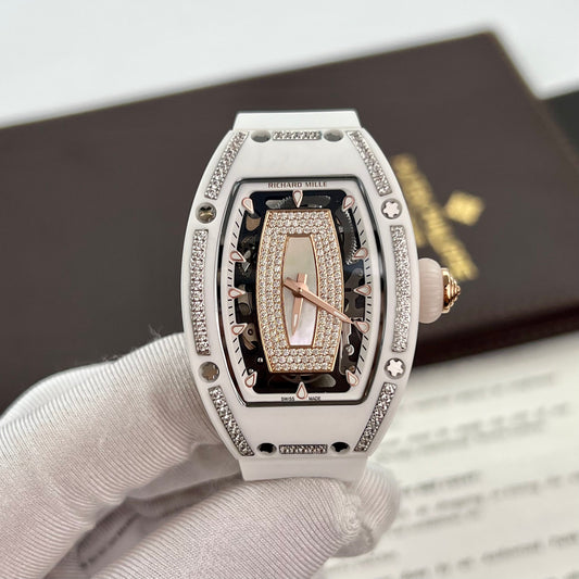 Richard Mille RM 07-01 1:1 Best Edition RM Factory White Ceramic Case