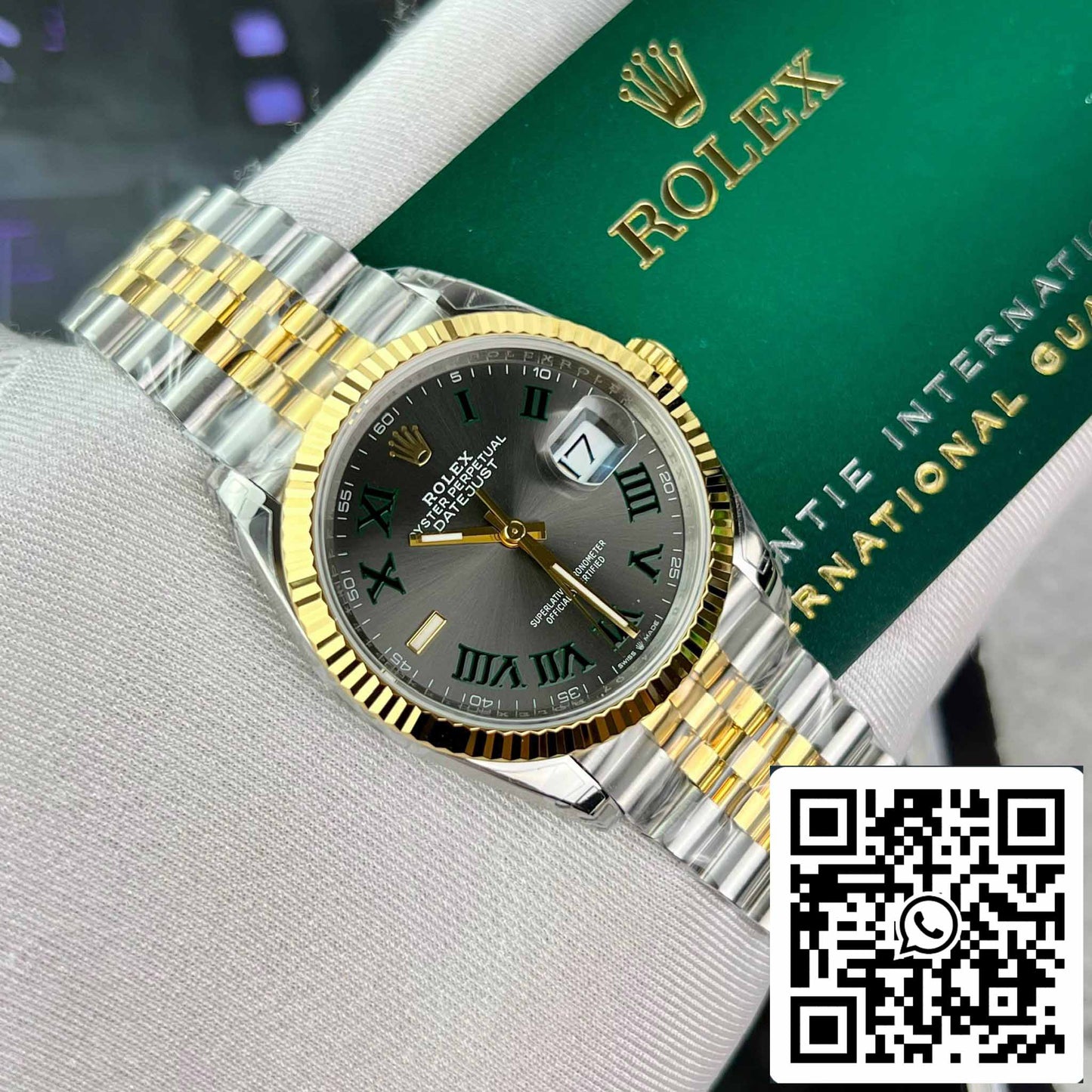 Replica Rolex Datejust 36 126233 Wimbledon Dial Best 1:1 Edition VS Factory