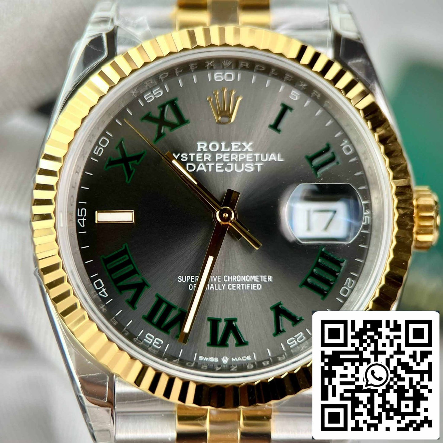 Replica Rolex Datejust 36 126233 Wimbledon Dial Best 1:1 Edition VS Factory