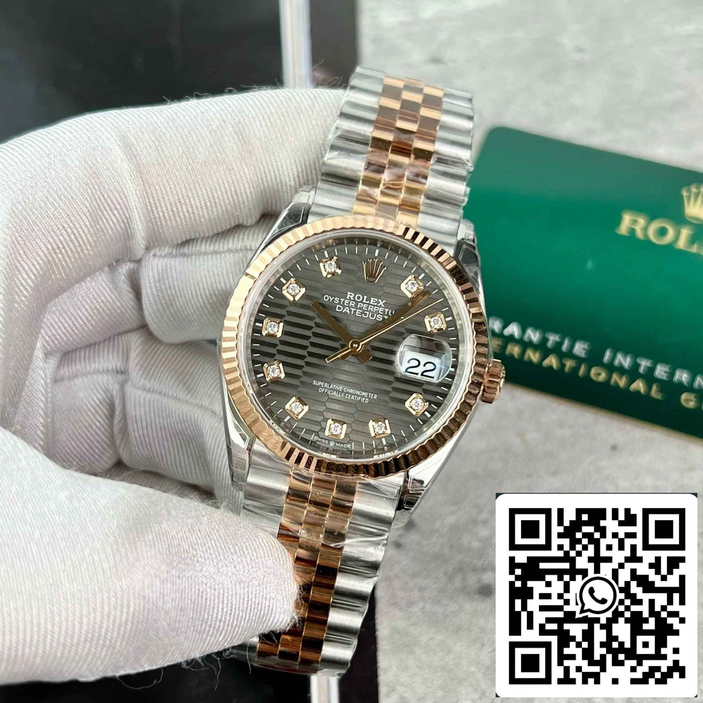 Réplica Rolex Datejust 126231-0041 Relógio 36mm Melhor Edição 1:1 VS Factory