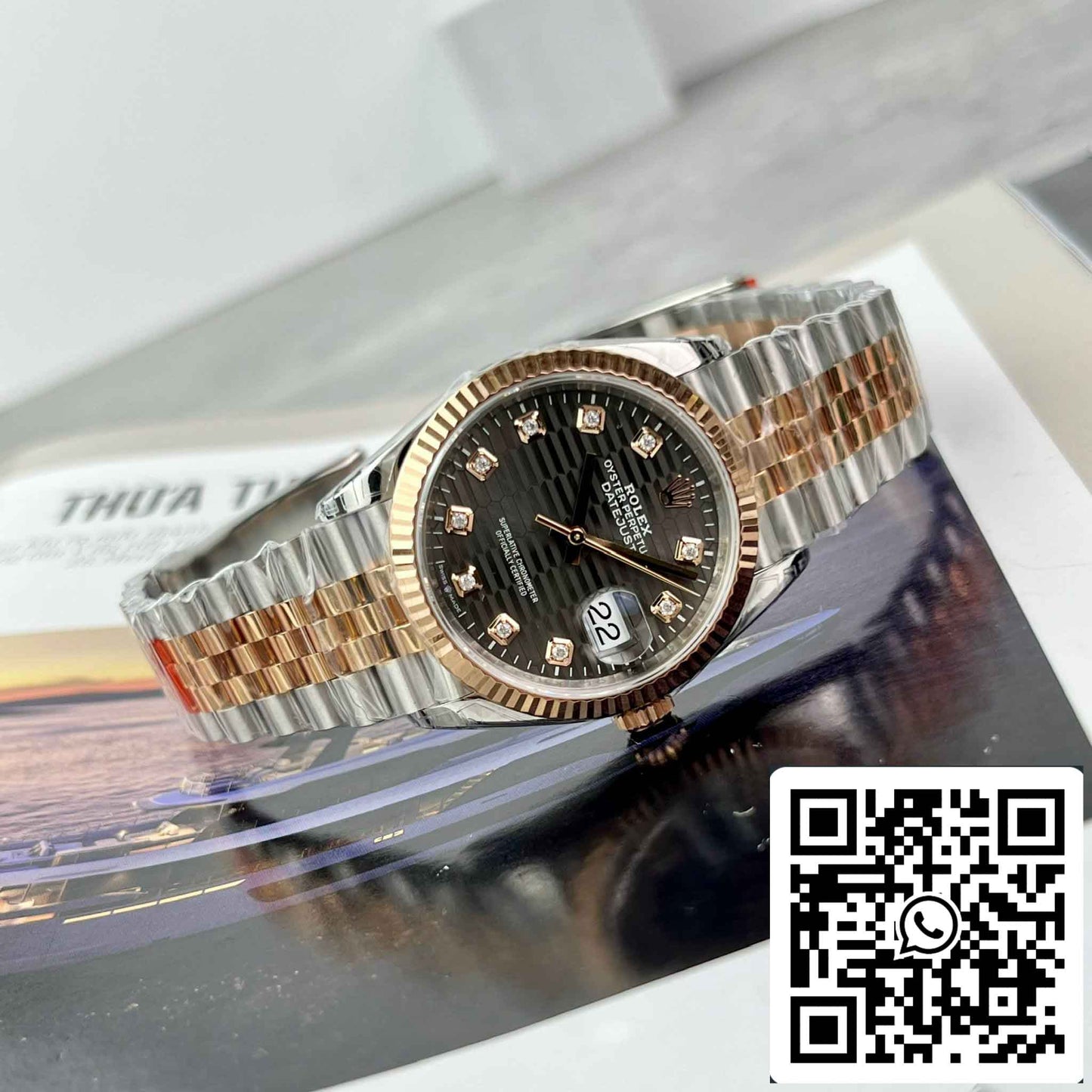 Réplica Rolex Datejust 126231-0041 Relógio 36mm Melhor Edição 1:1 VS Factory