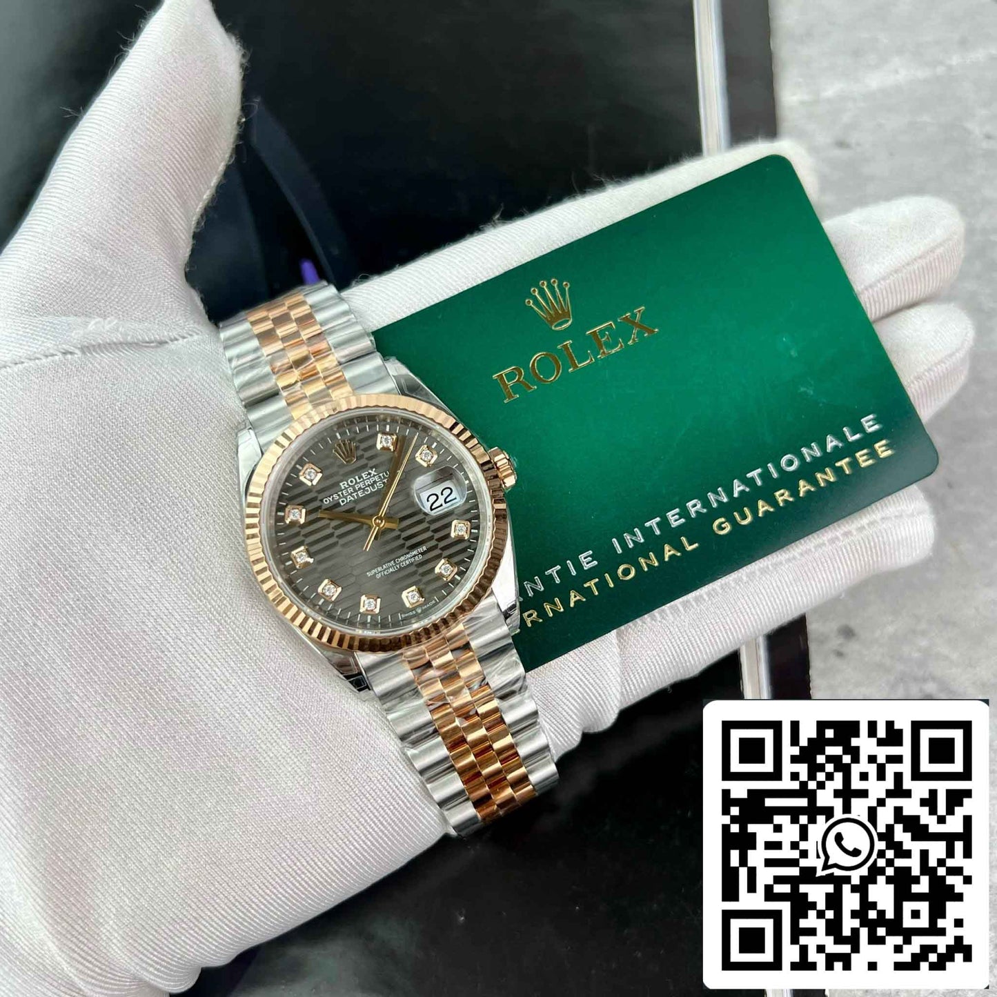 Réplica Rolex Datejust 126231-0041 Relógio 36mm Melhor Edição 1:1 VS Factory