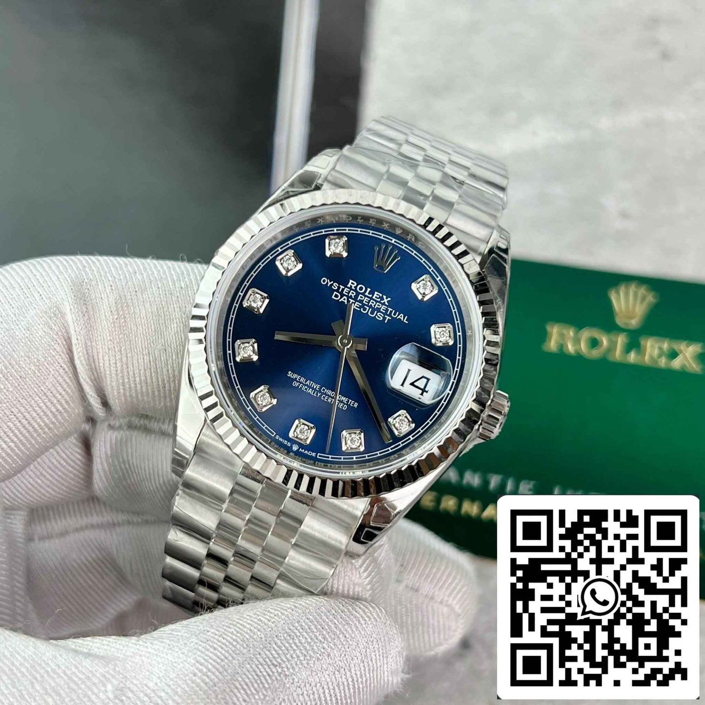 Replica Rolex Datejust 36 M126234-0037 Oystersteel Miglior edizione 1:1 VS Fabbrica