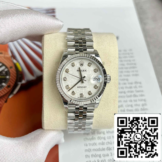 Replik Rolex Datejust M278274-0006 Oystersteel Meteorite Zifferblatt 31mm EW Factory