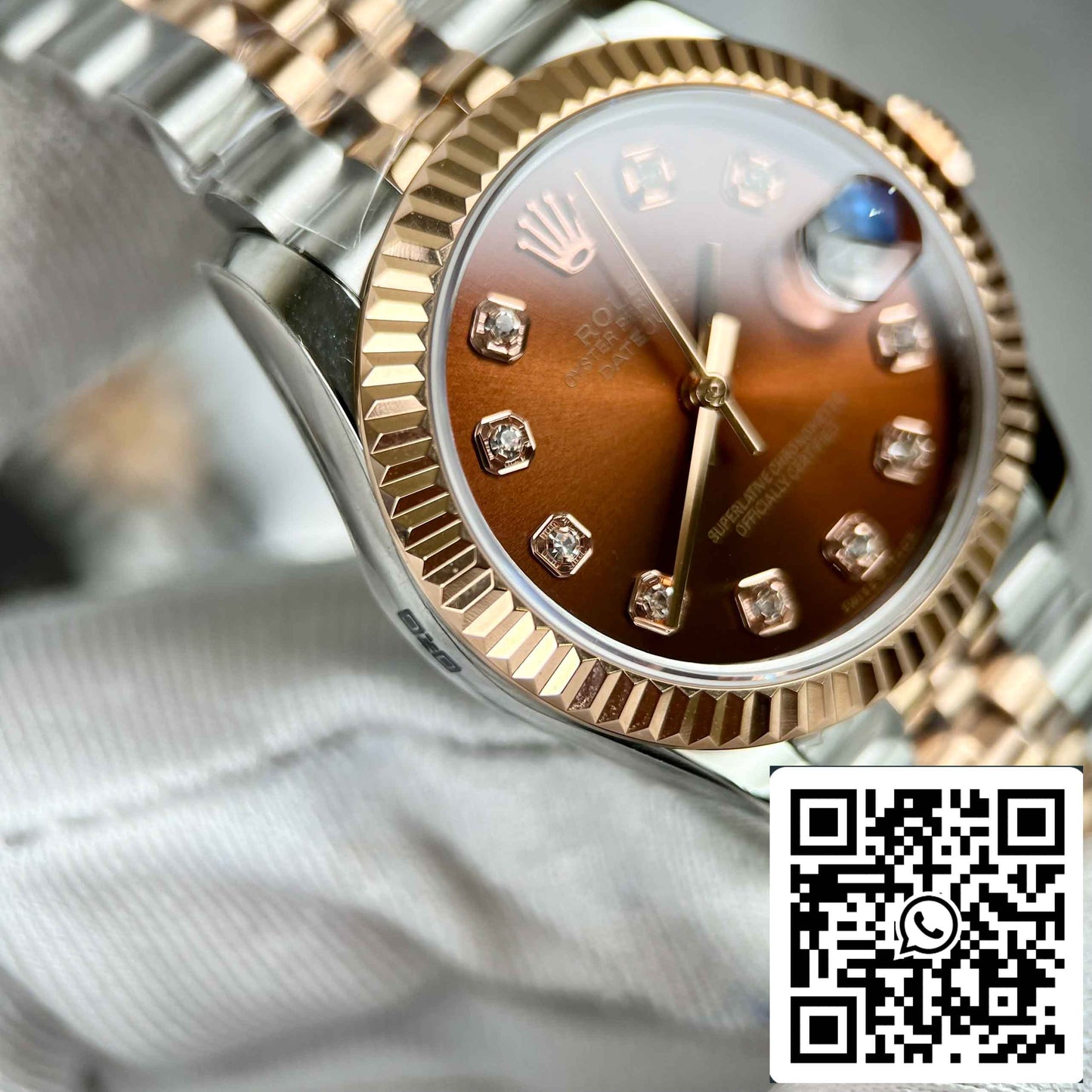 Replica Rolex Lady-Datejust M279171-0011 Oystersteel EW Fabbrica Miglior Edizione 31mm