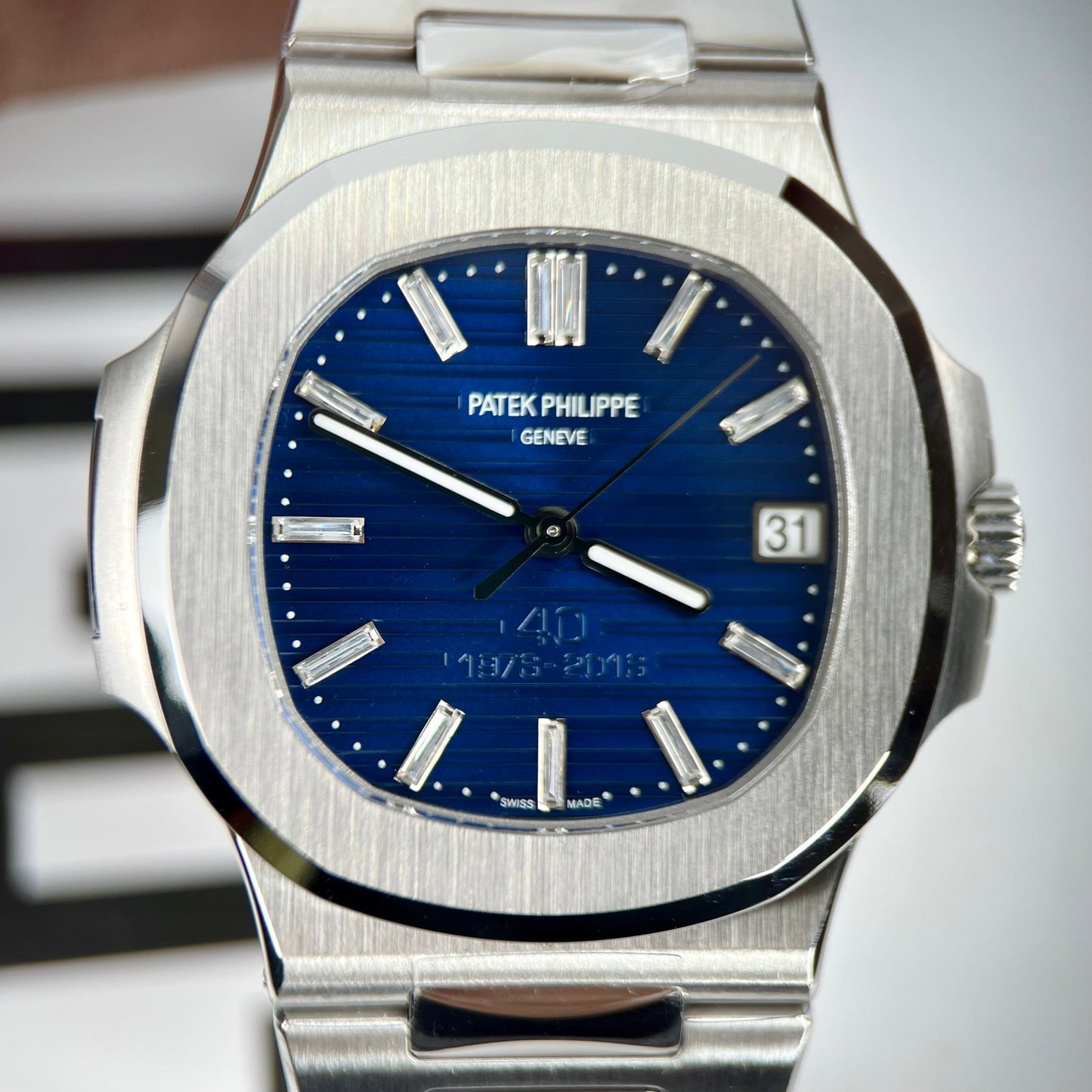 Patek Philippe Nautilus 5711/1P 40ème anniversaire 3K Factory 1:1 Meilleure édition suisse ETA324